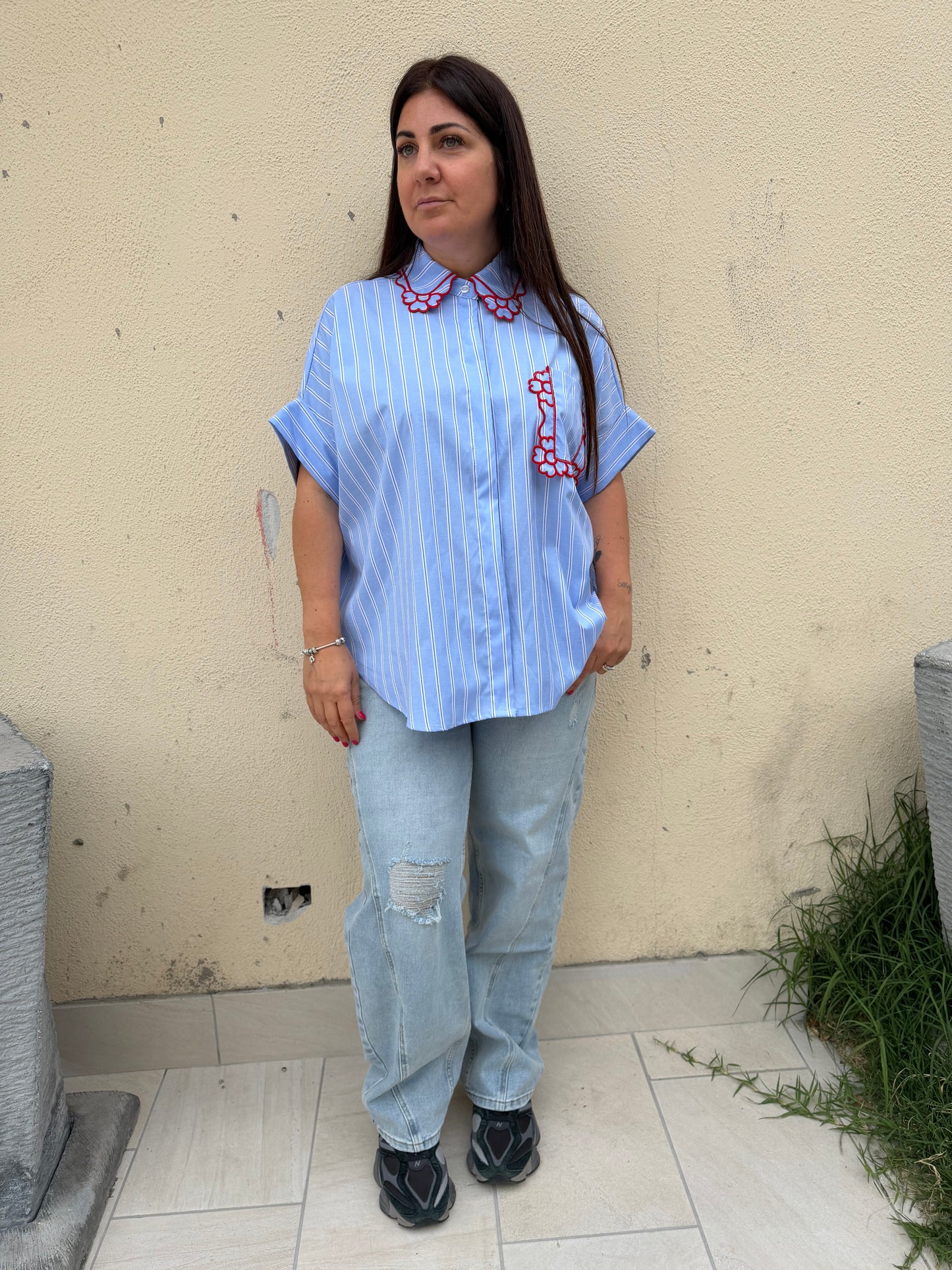 Jeans Ballon Strappi