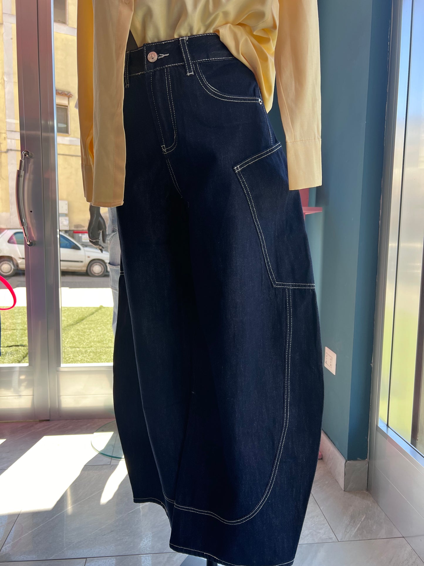 Jeans ballon dark blue