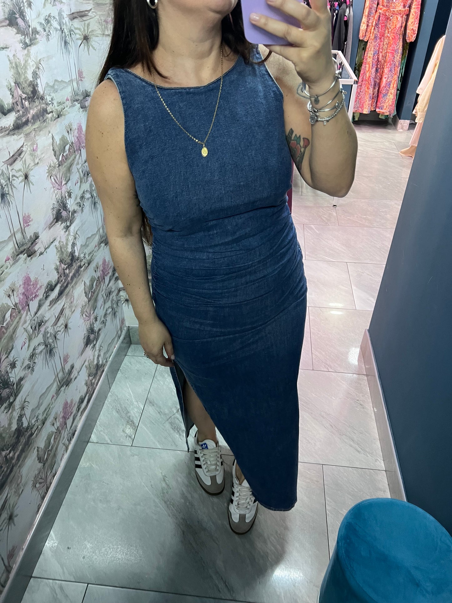 Abito jeans tubino