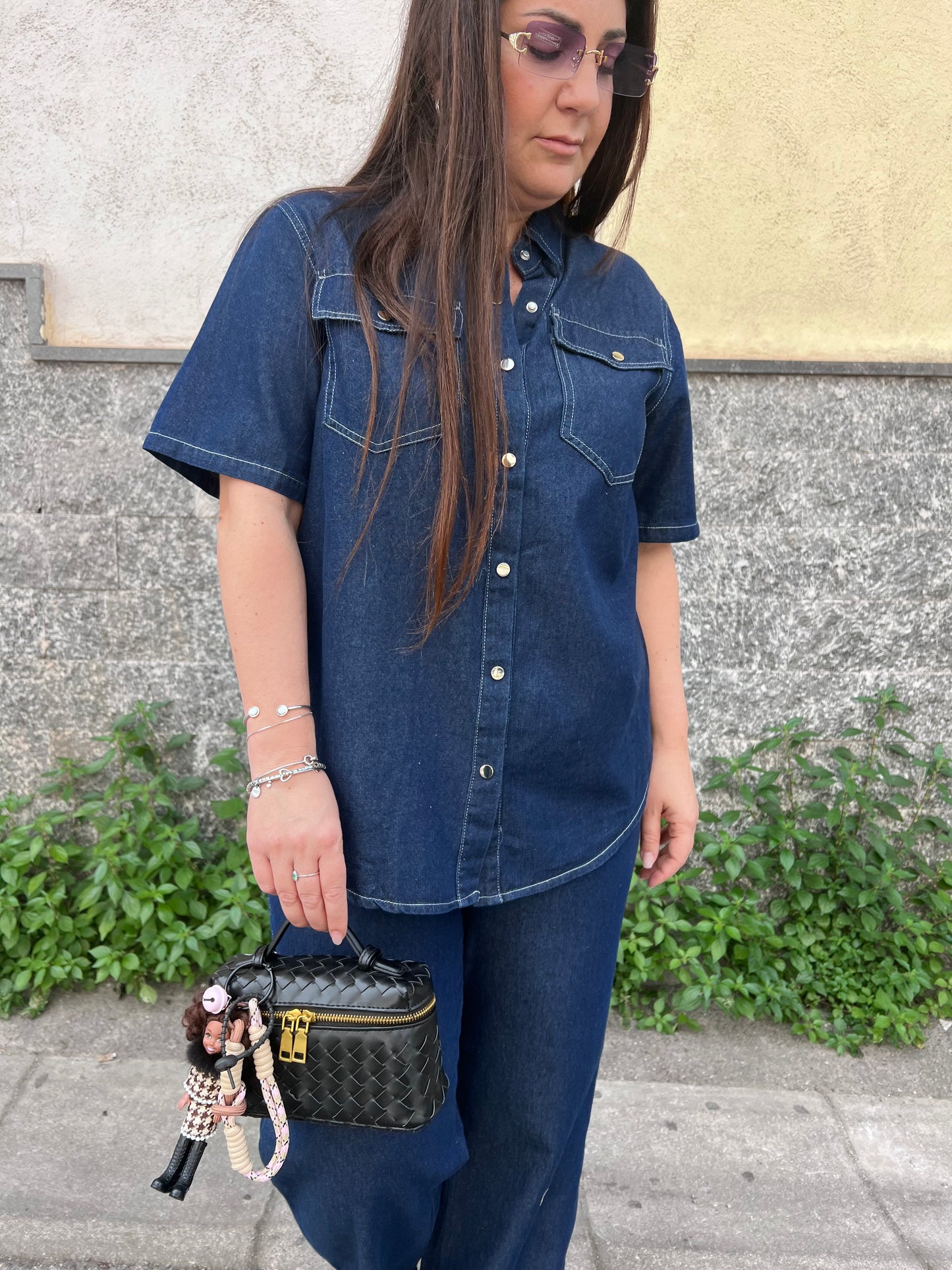 Coordinato jeans mezza manica
