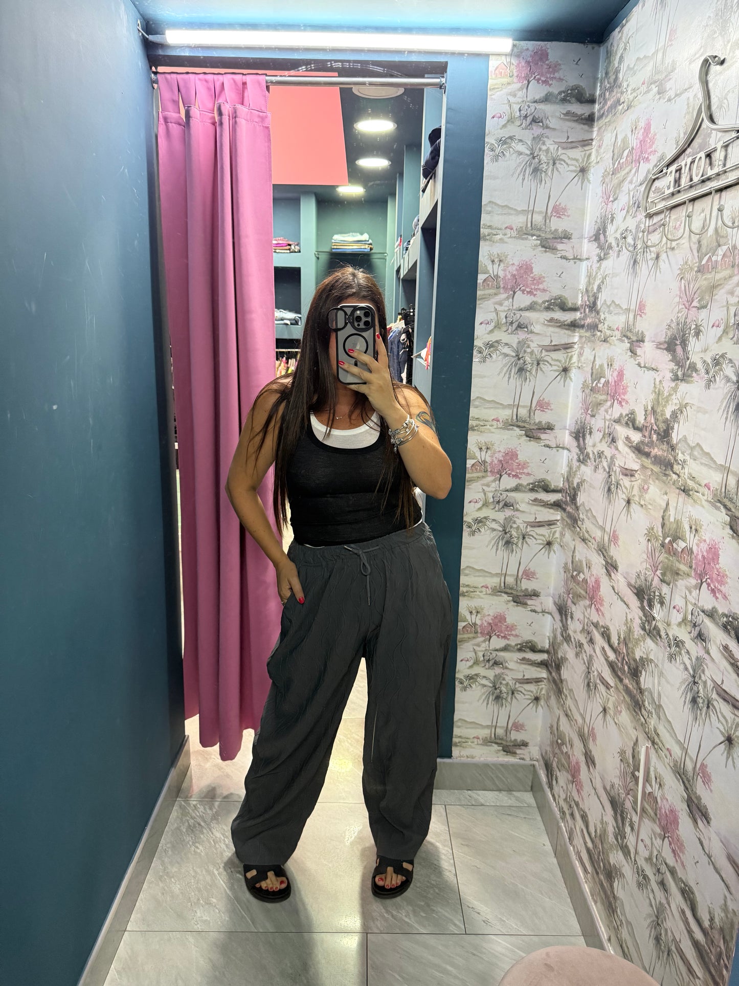 Pantalone ballon onde