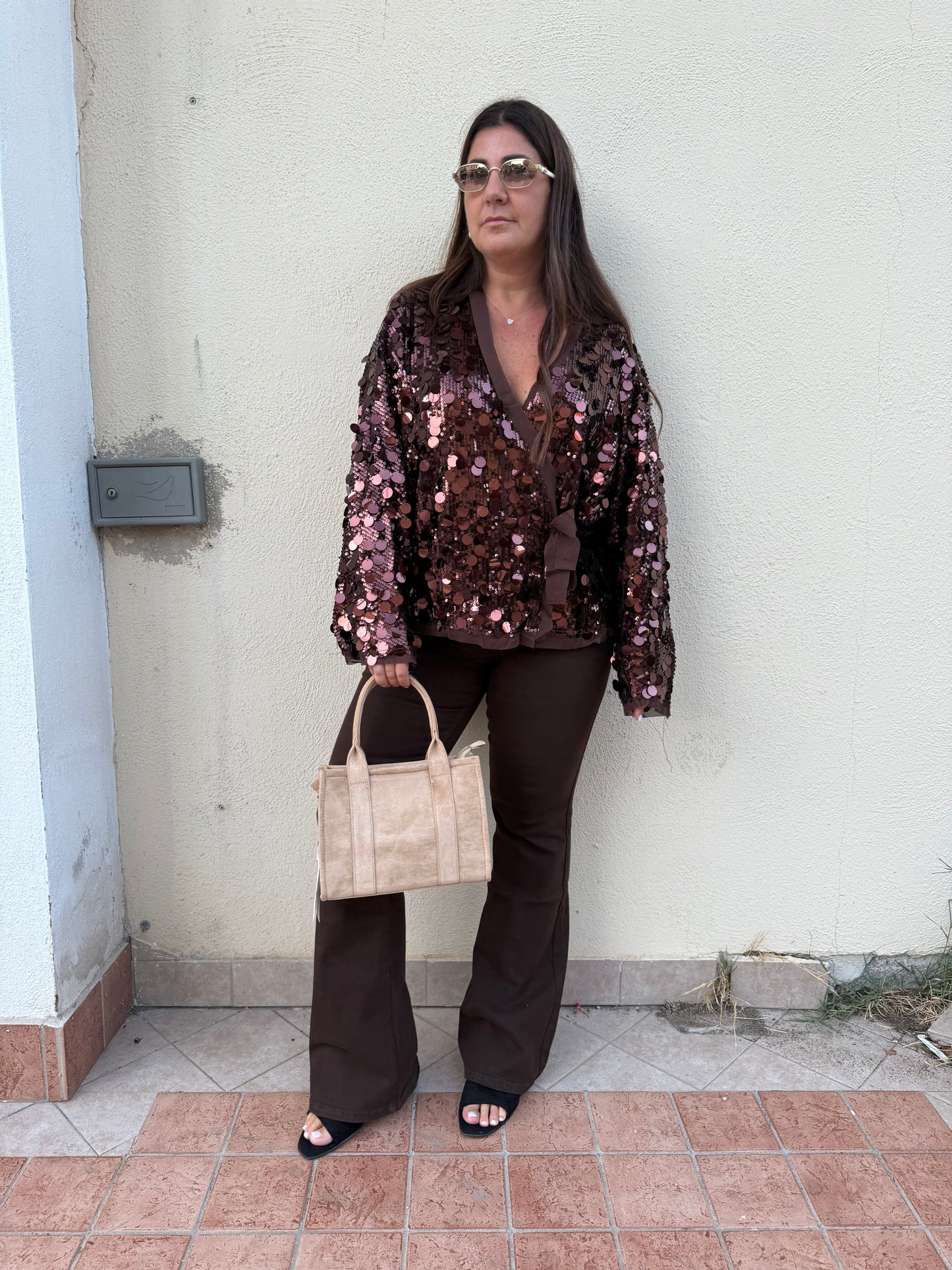 Jeans zampa choco Kate