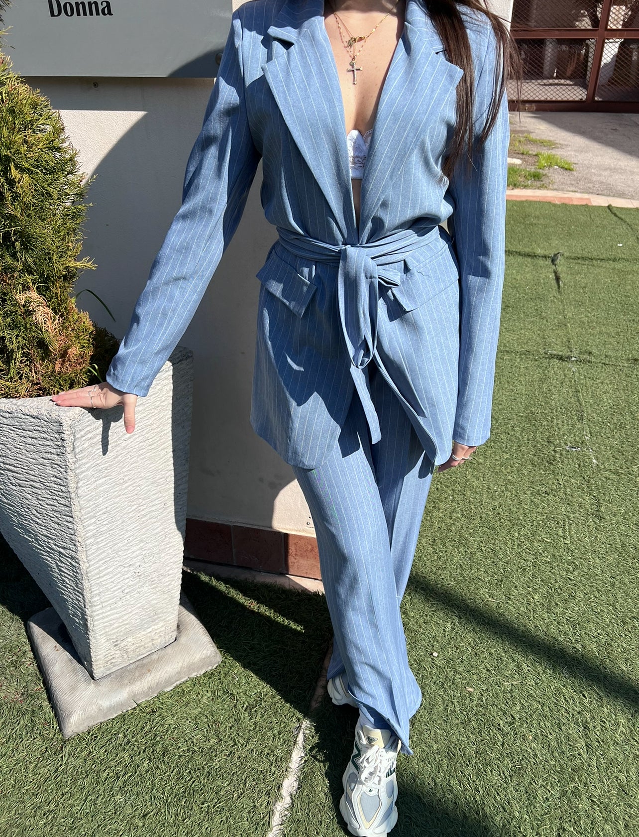 Tailleur gessato Dalila