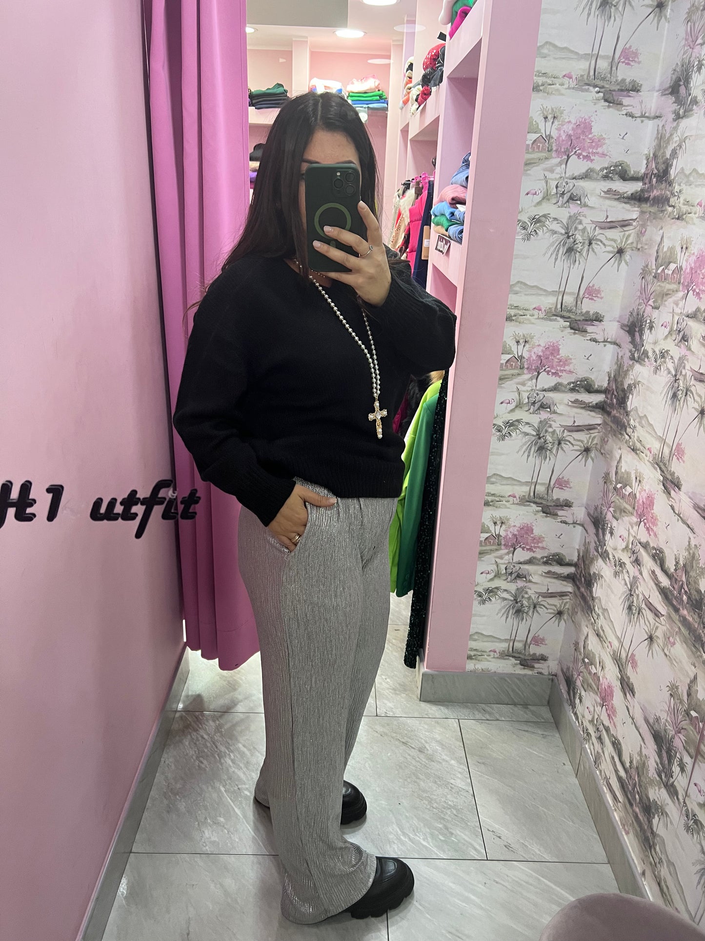 Pantalone argento