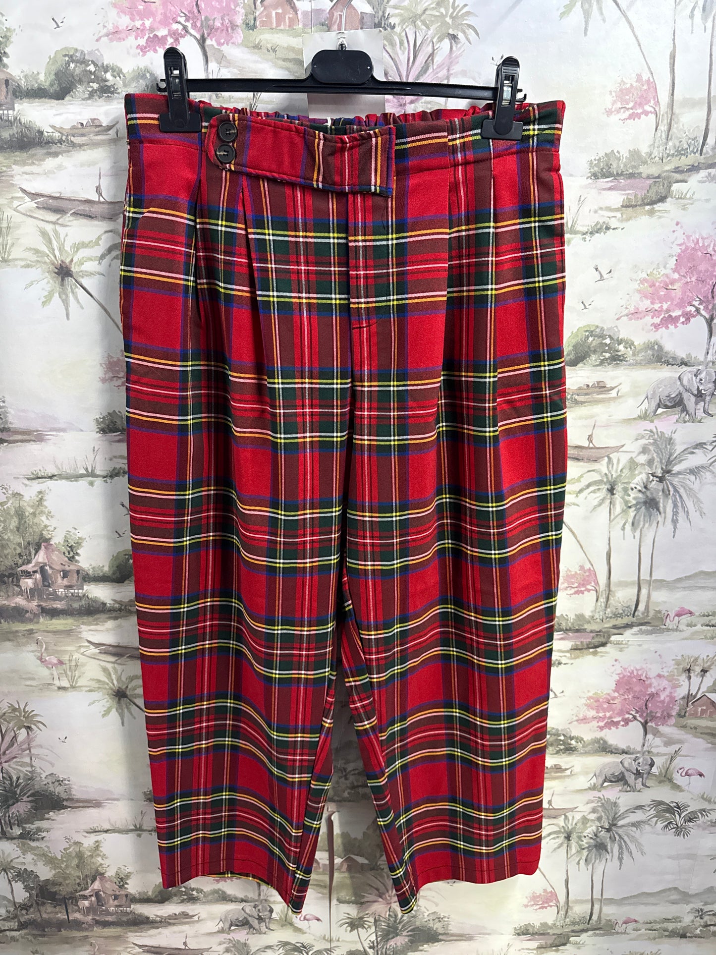 Pantalone tartan curvy