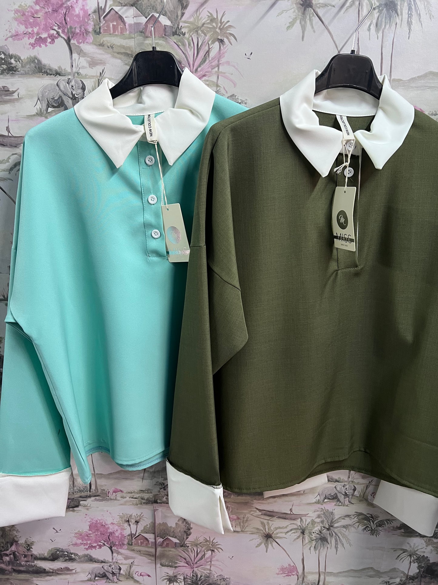 Felpa colletto curvy