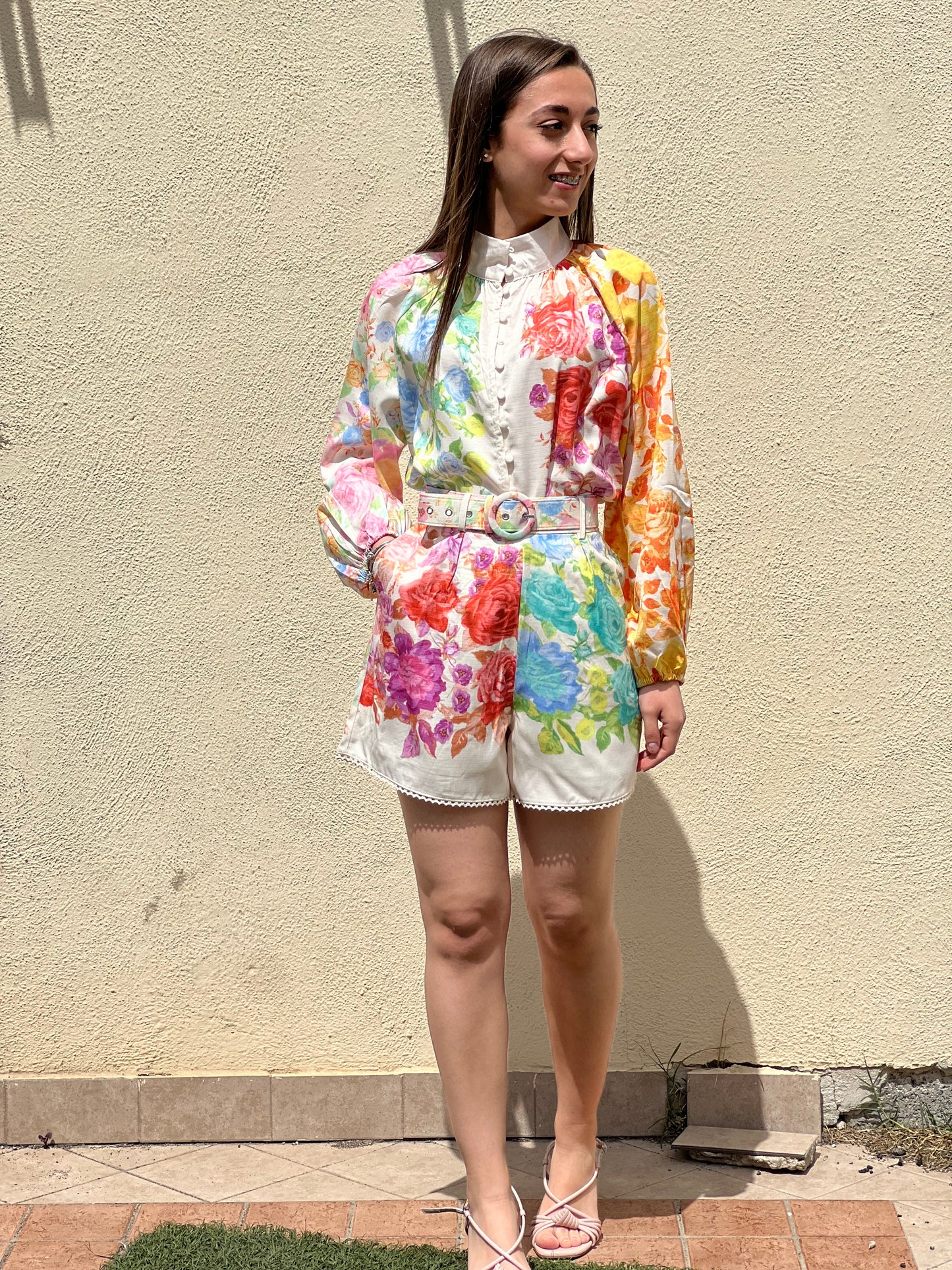 Coordinato fiori colorati