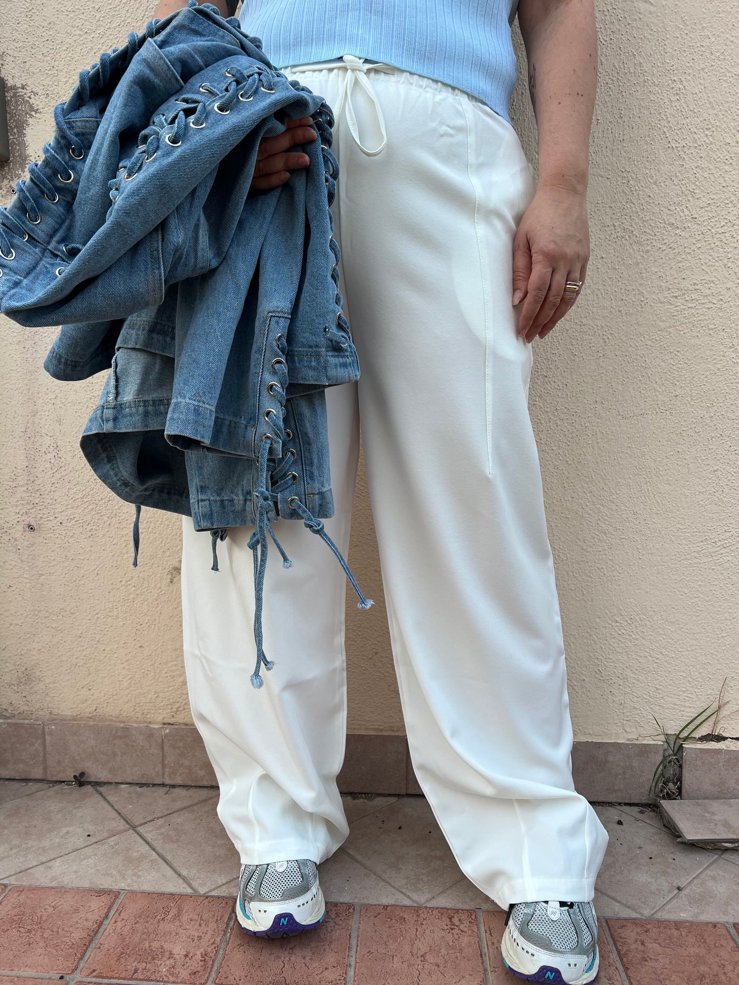 Pantalone palazzo blanche
