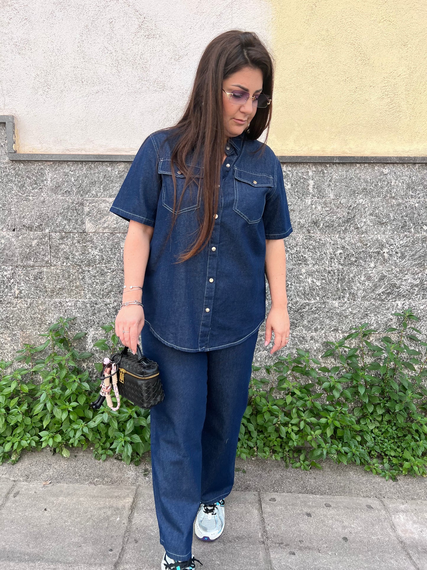 Coordinato jeans mezza manica