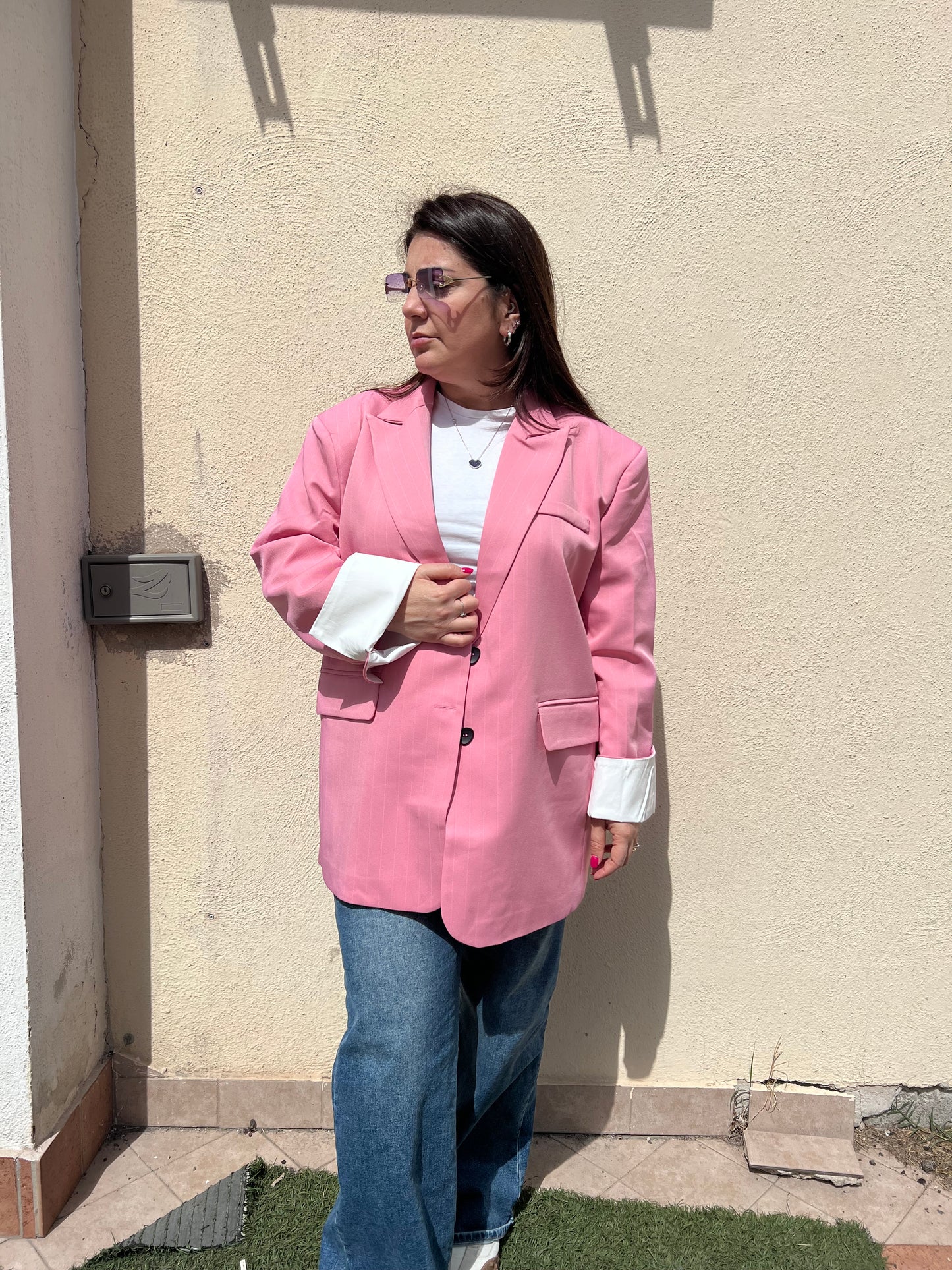 Giacca Barbie oversize
