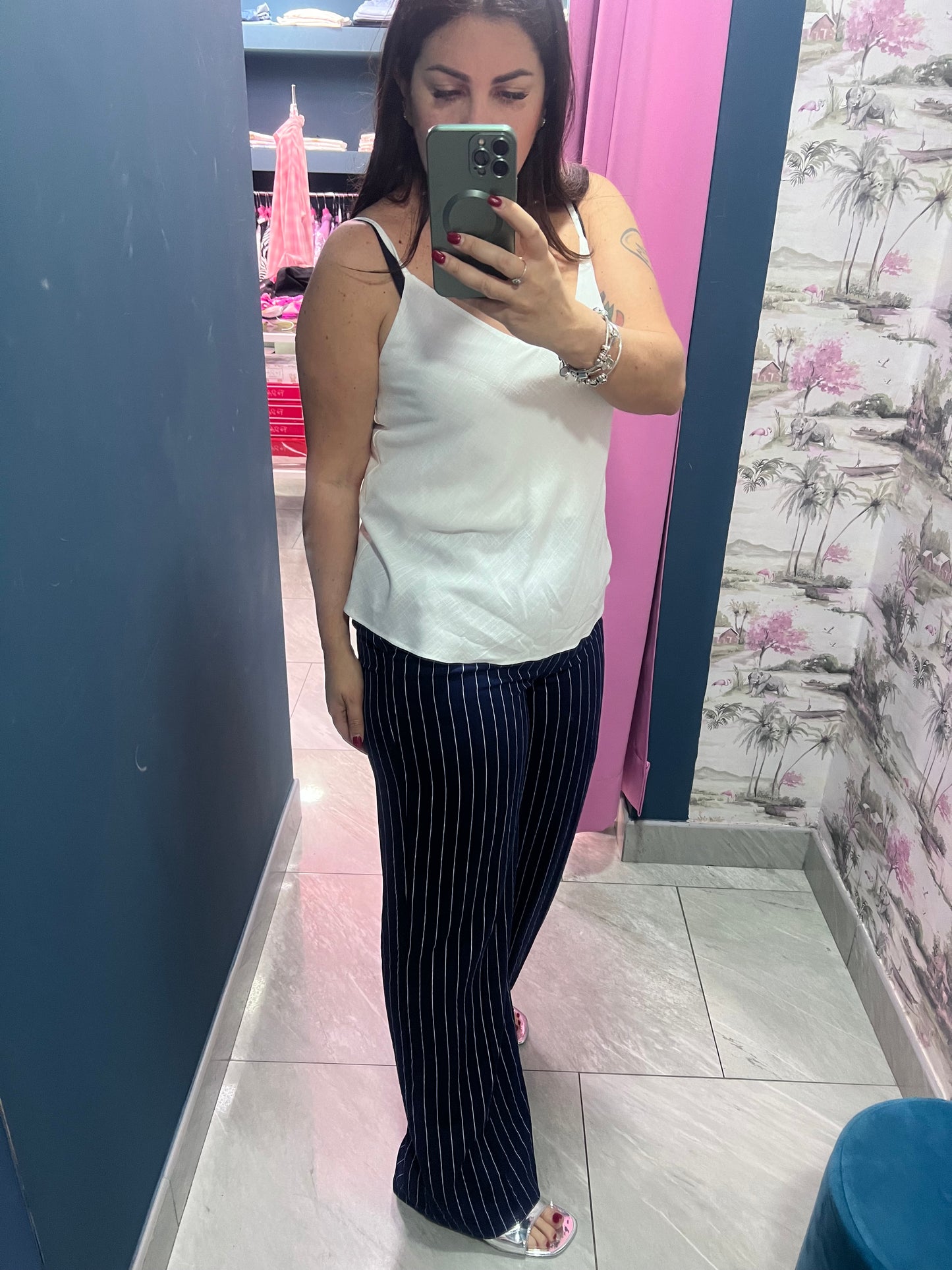 Pantalone gessato Oxford