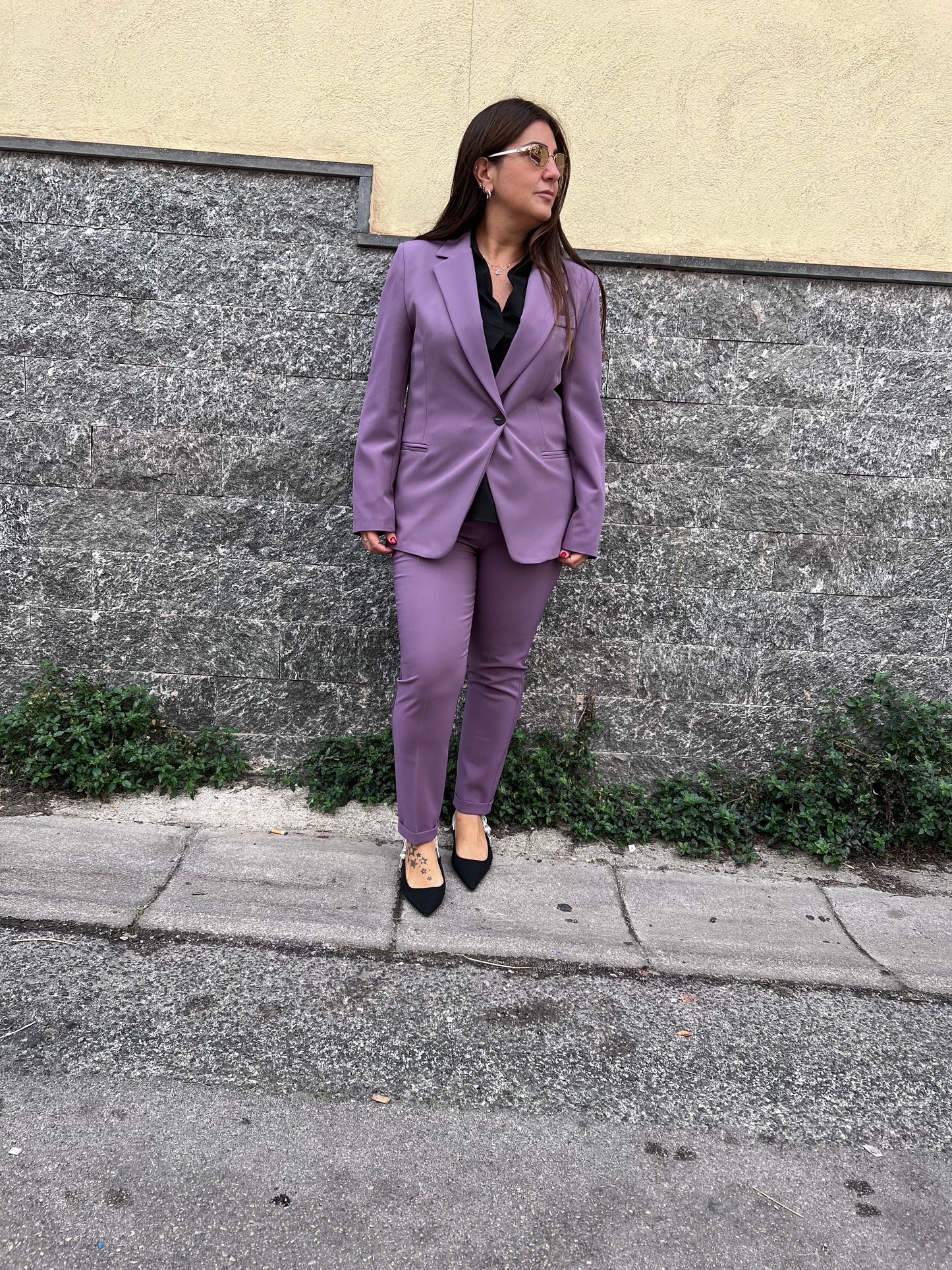 Pantalone piega sotto skinny Simona