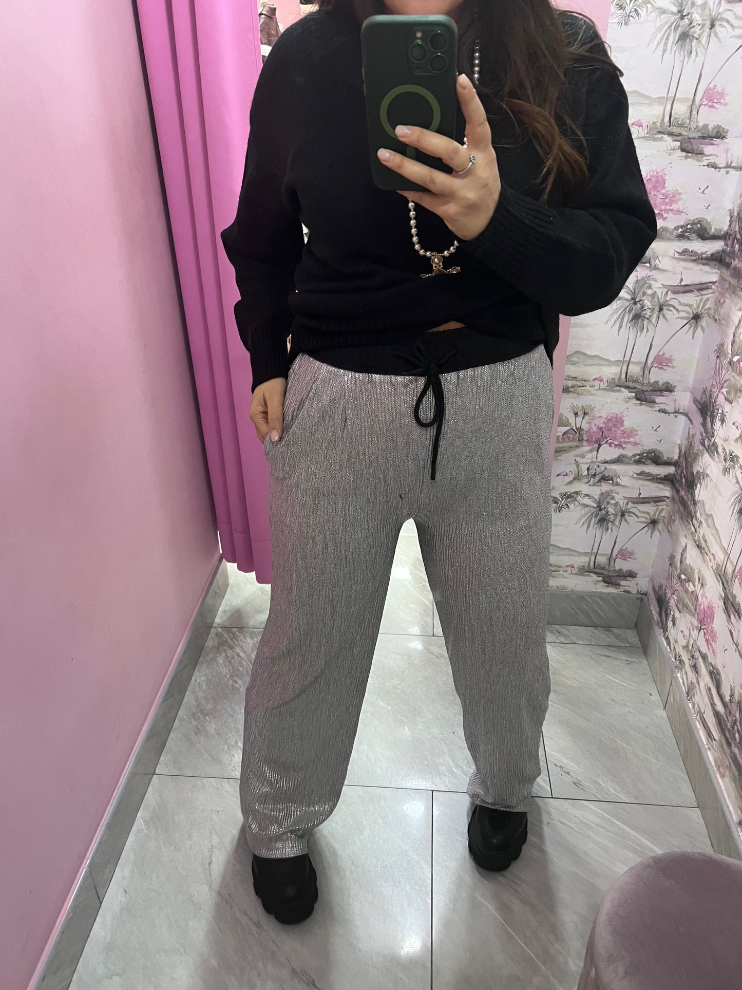 Pantalone argento