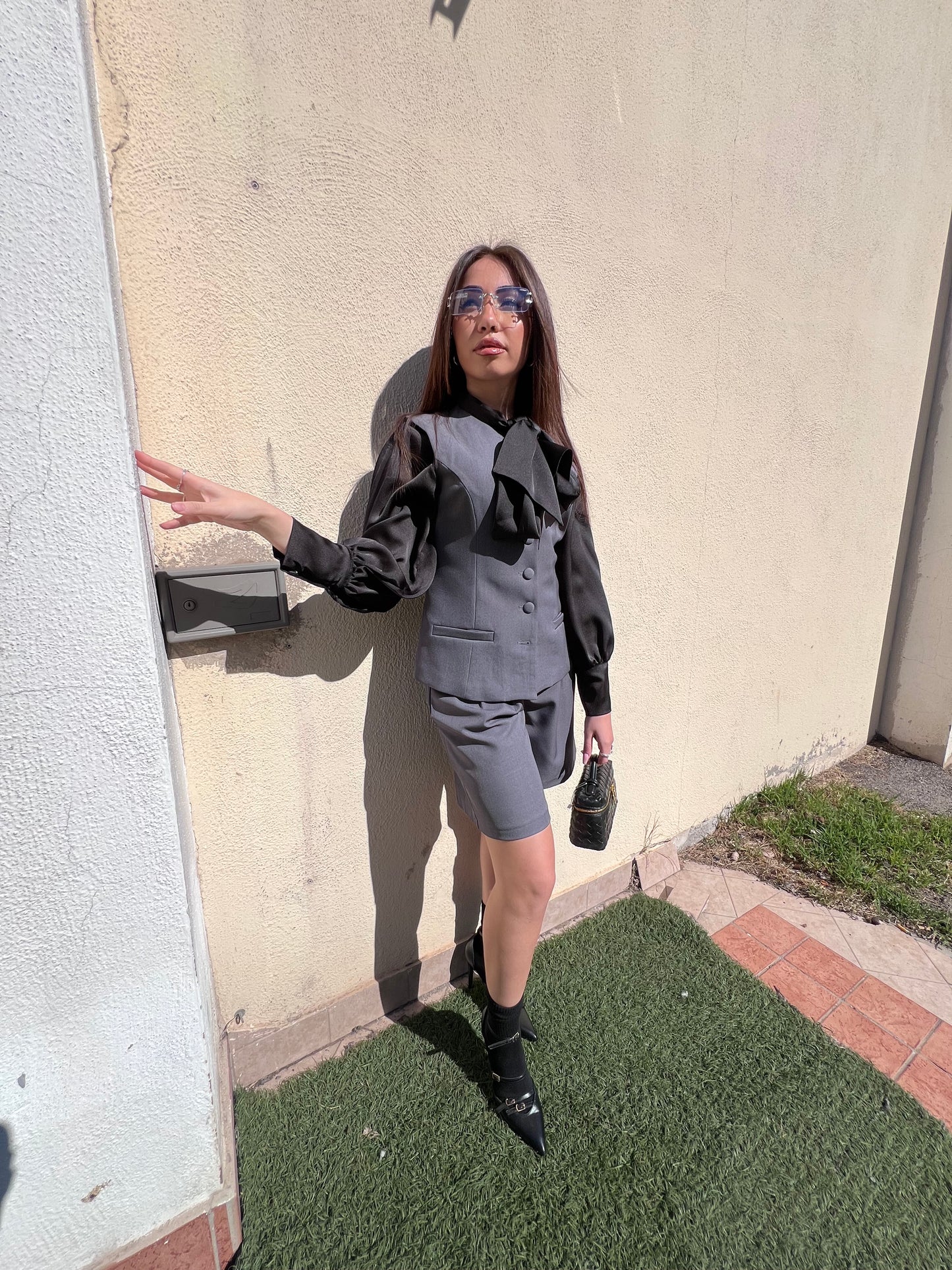 Tailleur panciotto bermuda