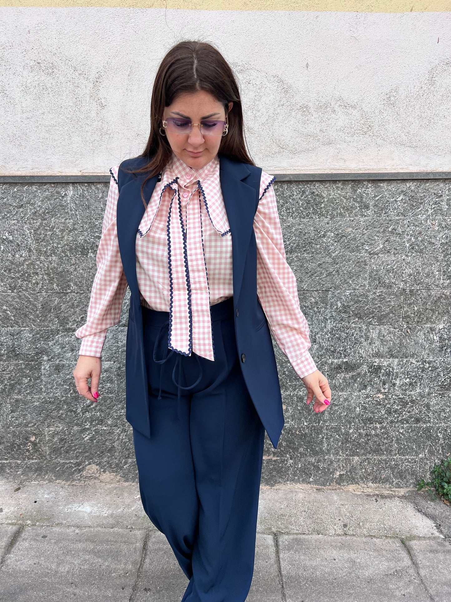 Giacca fluida smanicata Simona g