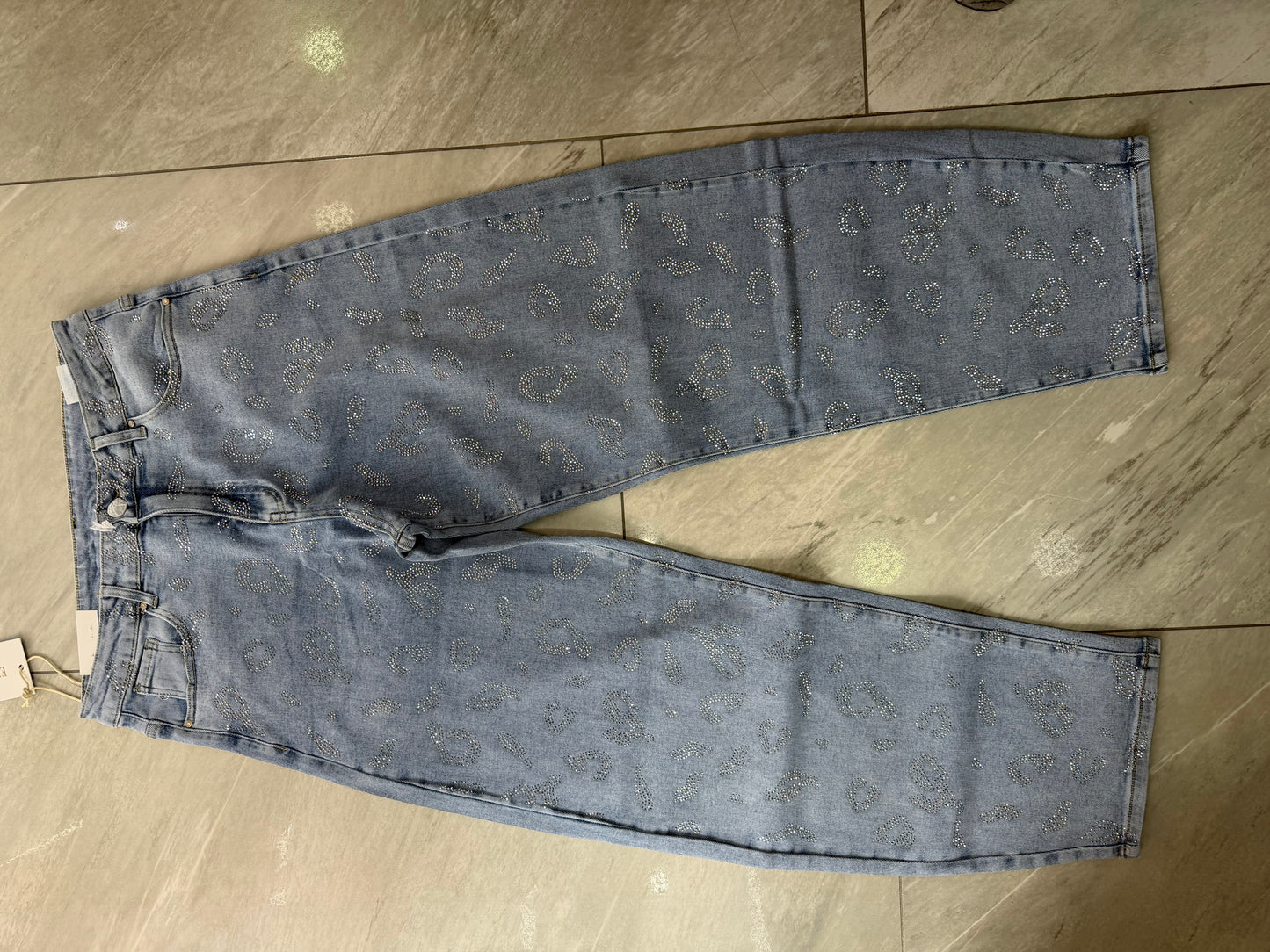 Jeans ballon animalier curvy