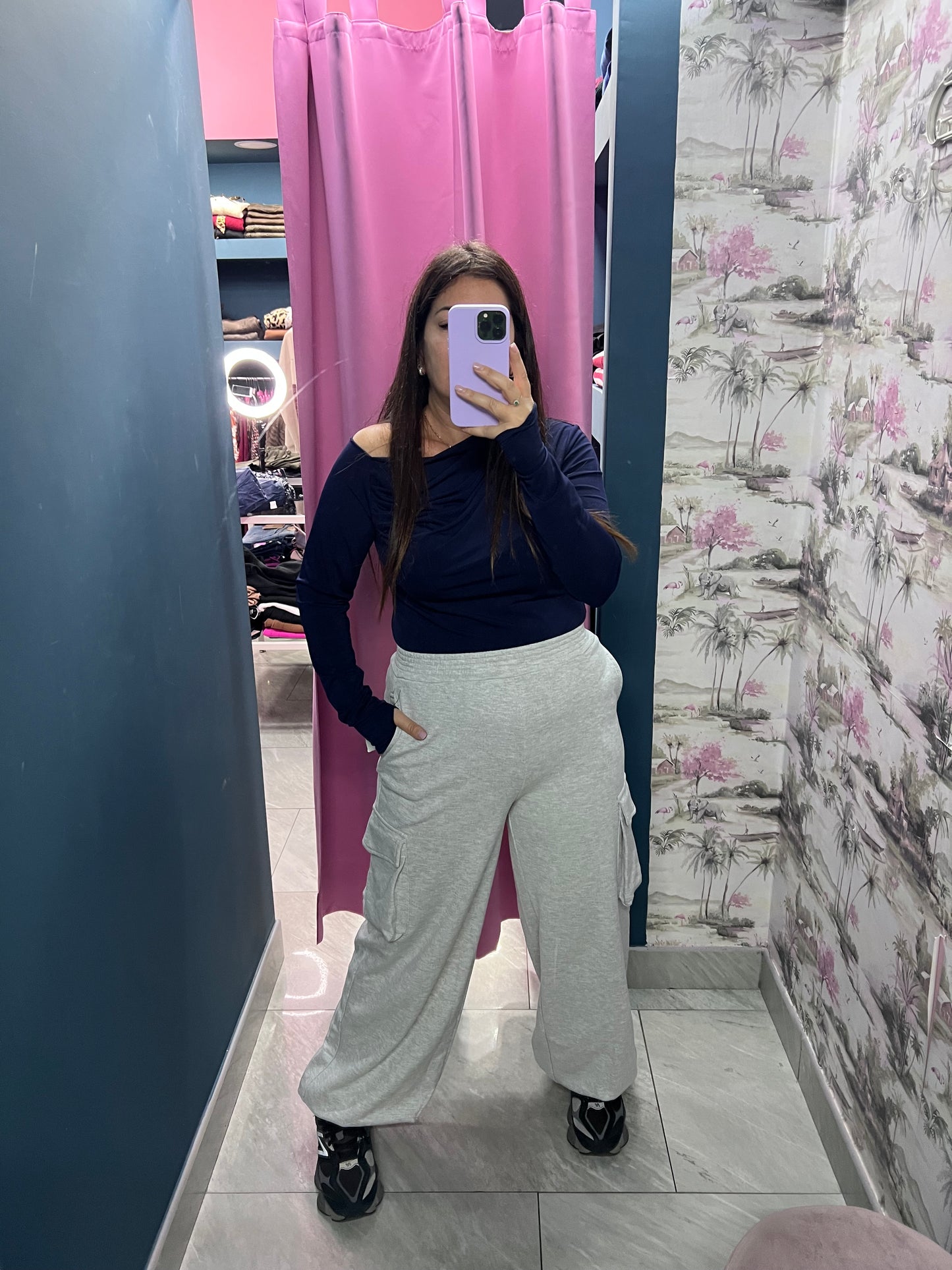 Pantatuta cargo grigio