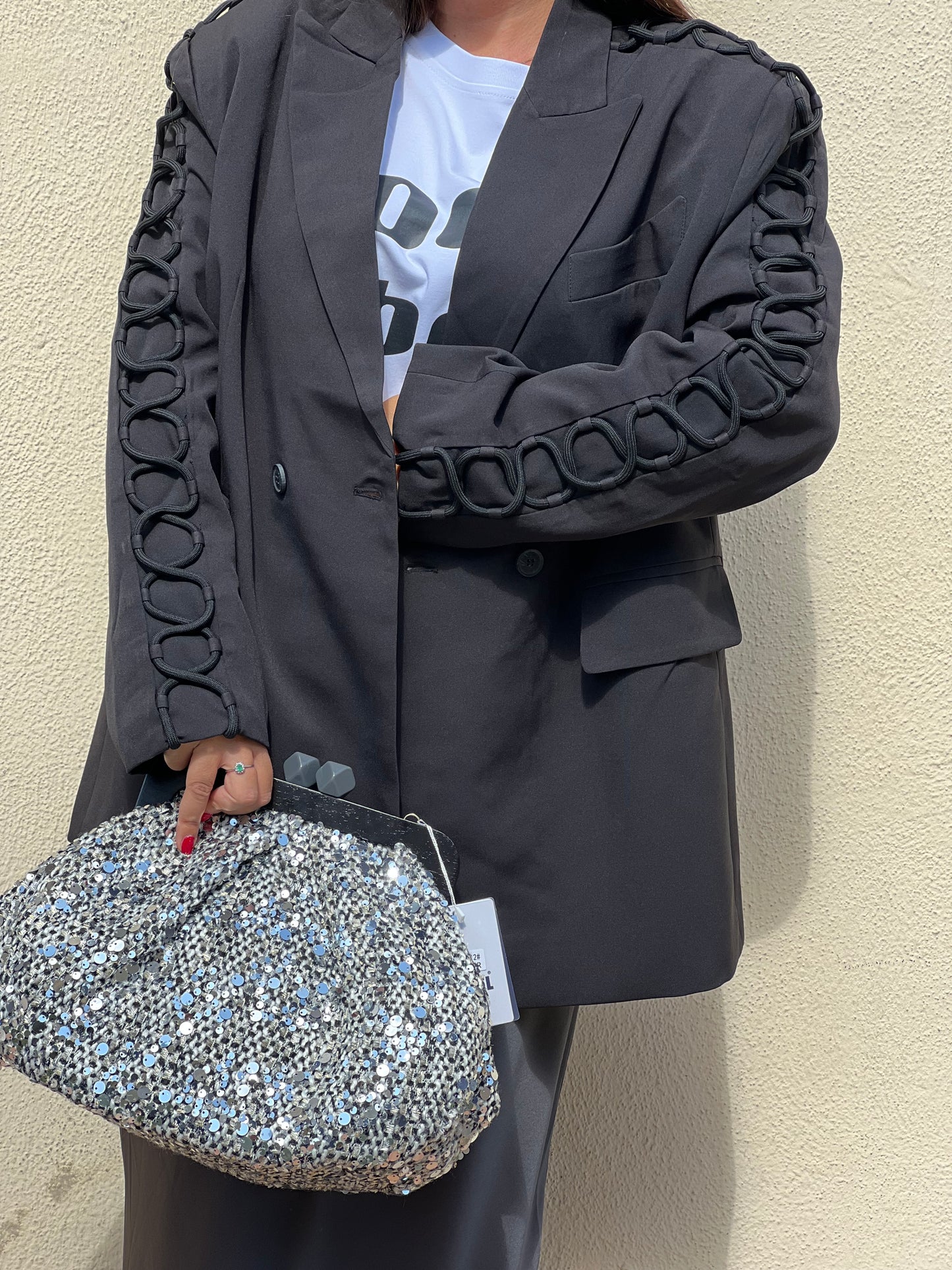 Giacca oversize set tre pezzi euforia