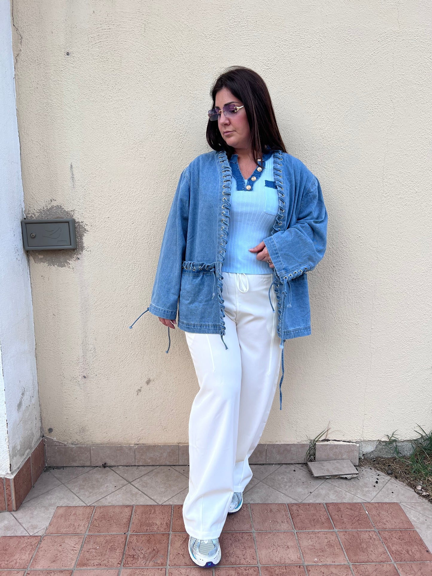 Pantalone palazzo blanche