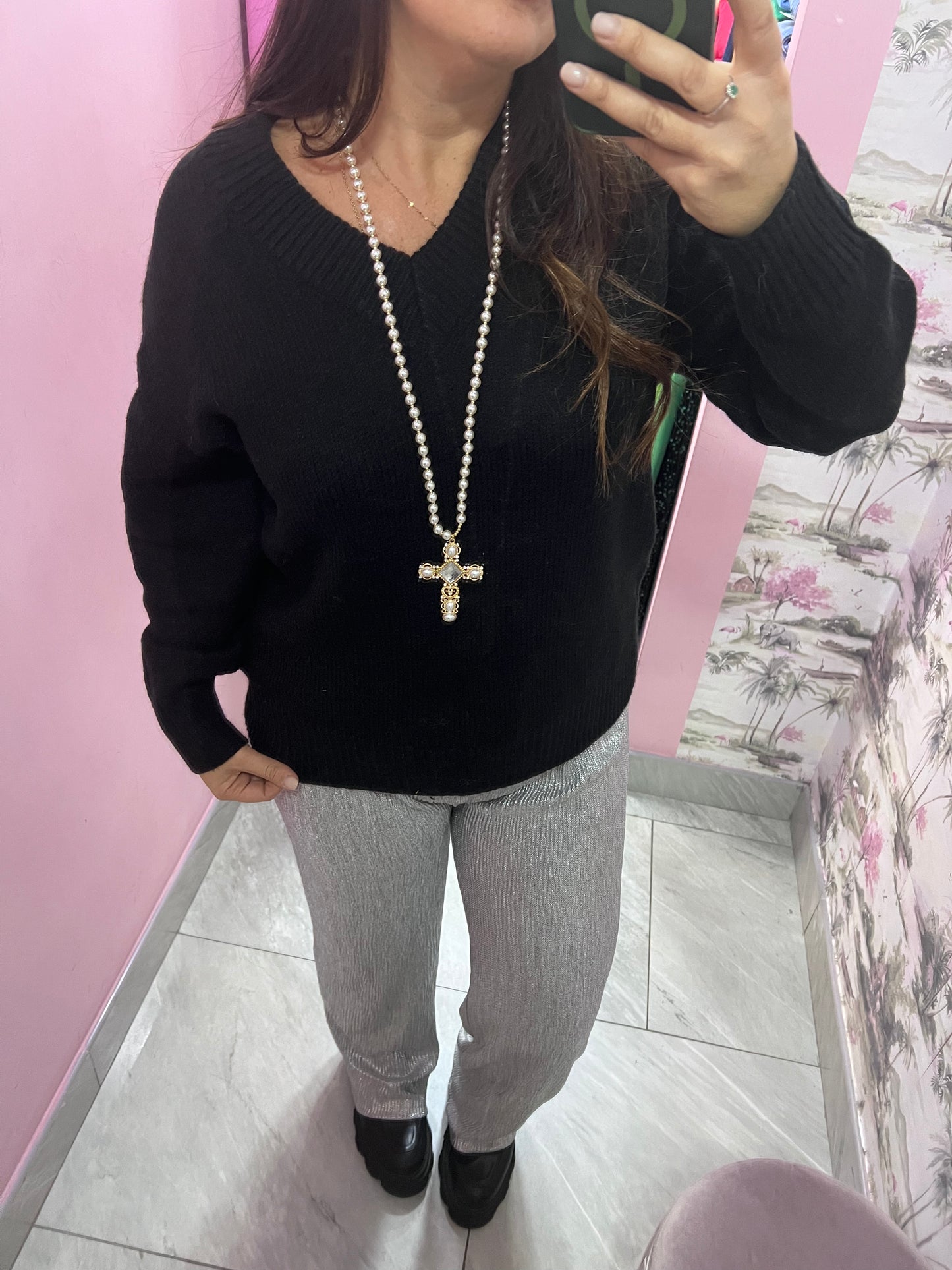 Pantalone argento