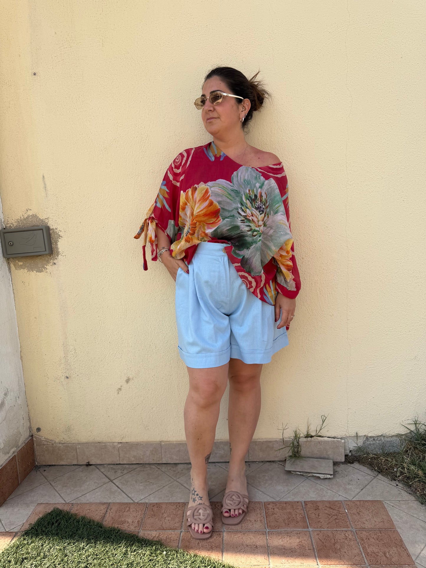Bermuda simil lino curvy