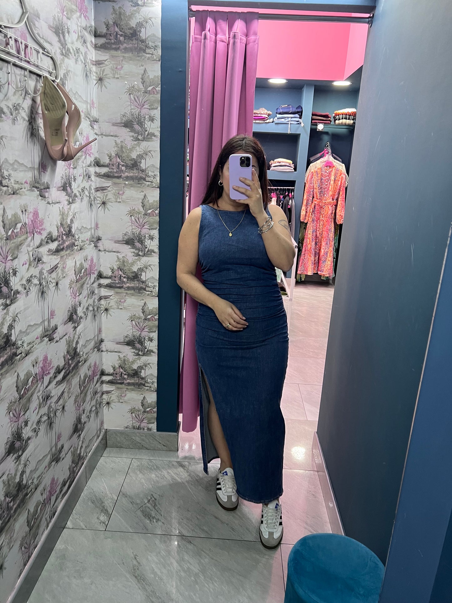Abito jeans tubino