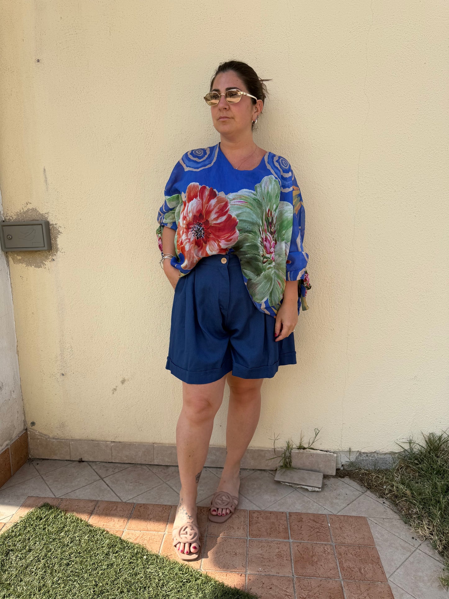Bermuda simil lino curvy