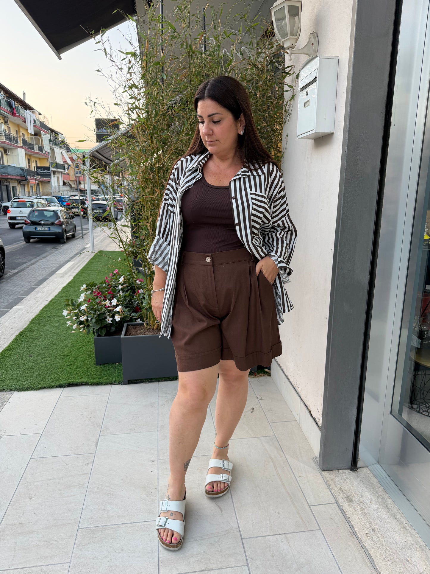 Camicia riga curvy