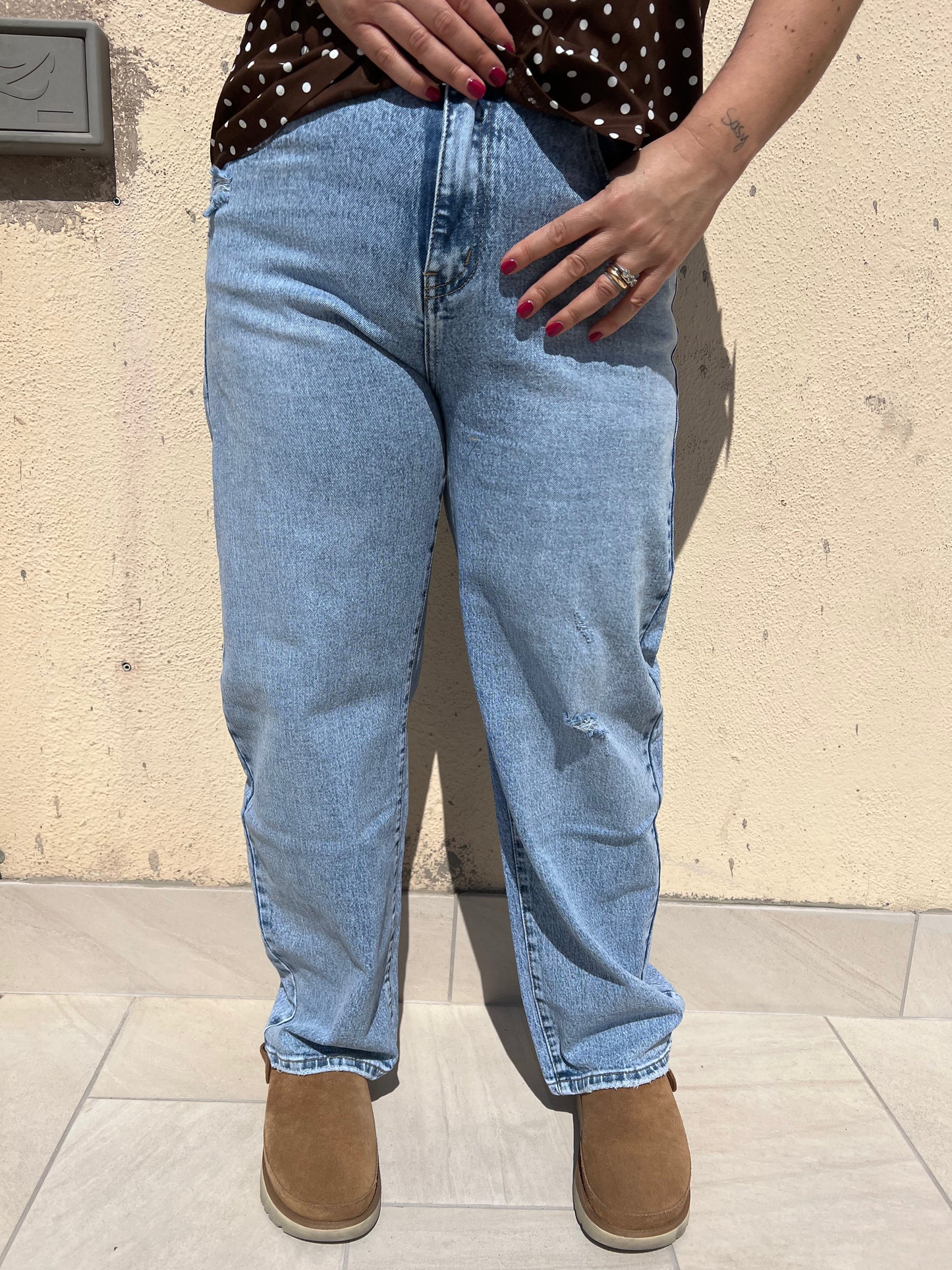 Jeans curvy barrel
