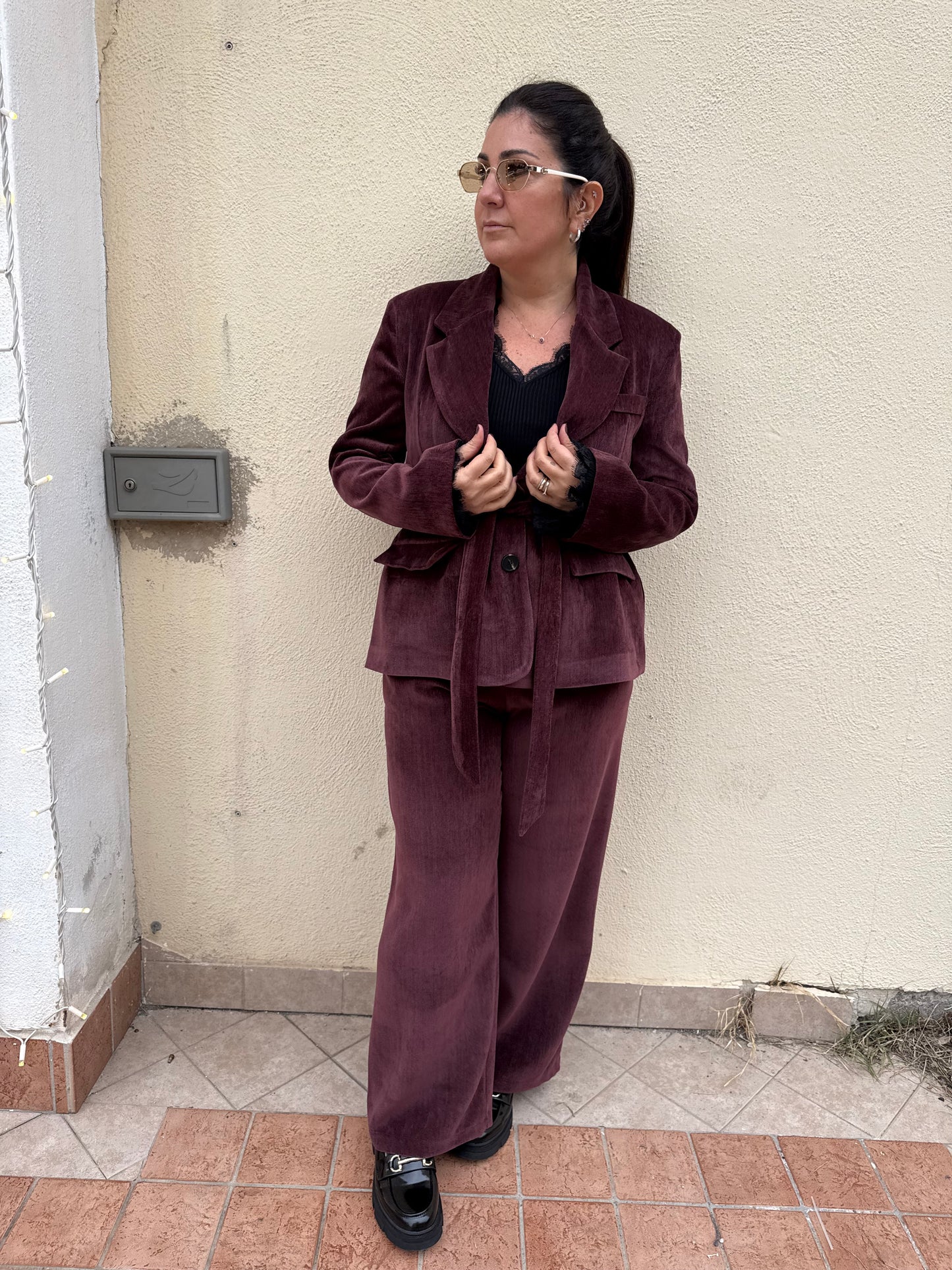 Tailleur justwest velluto