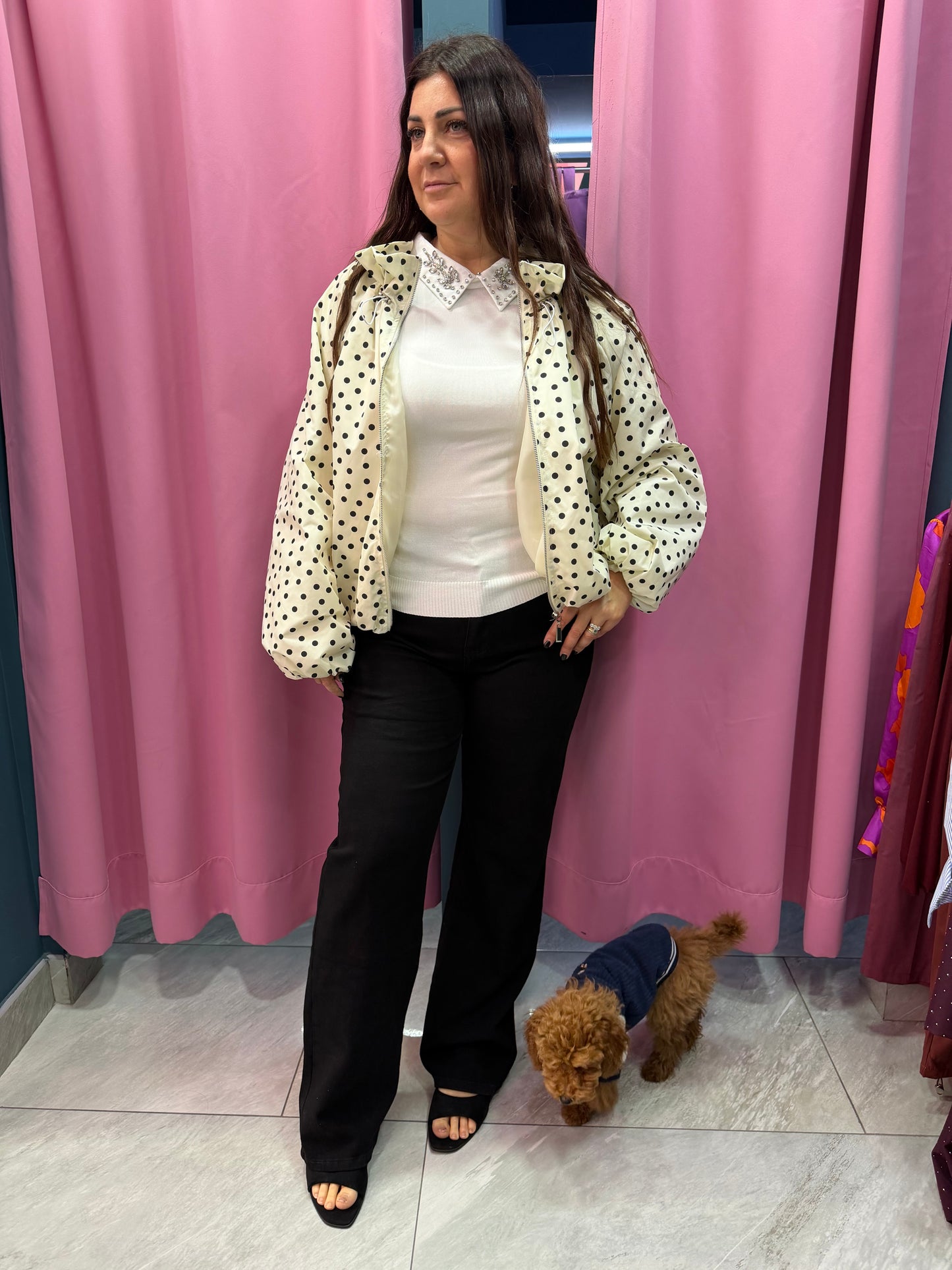 Jeans Nero palazzo curvy