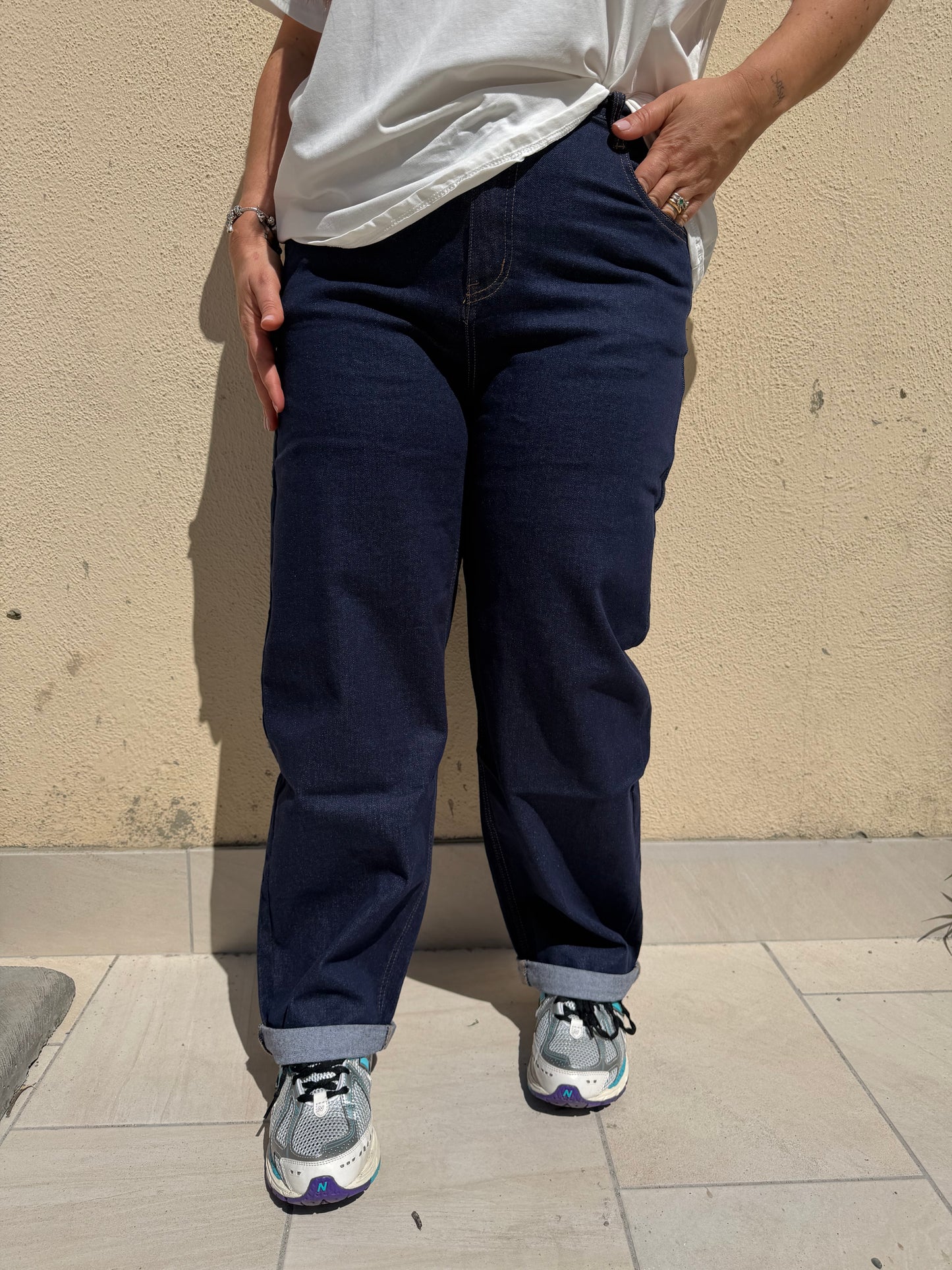 Jeans curvy pieghino