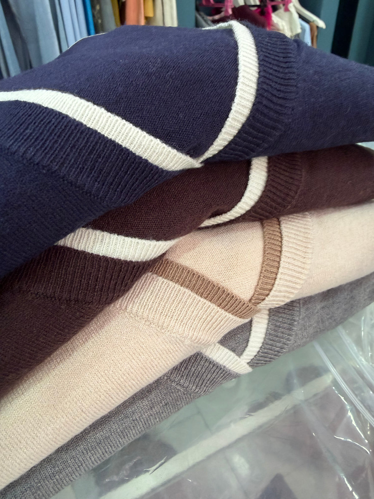 Cardigan bicolor