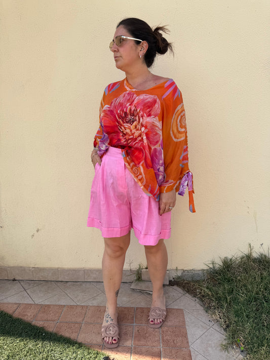 Bermuda simil lino curvy
