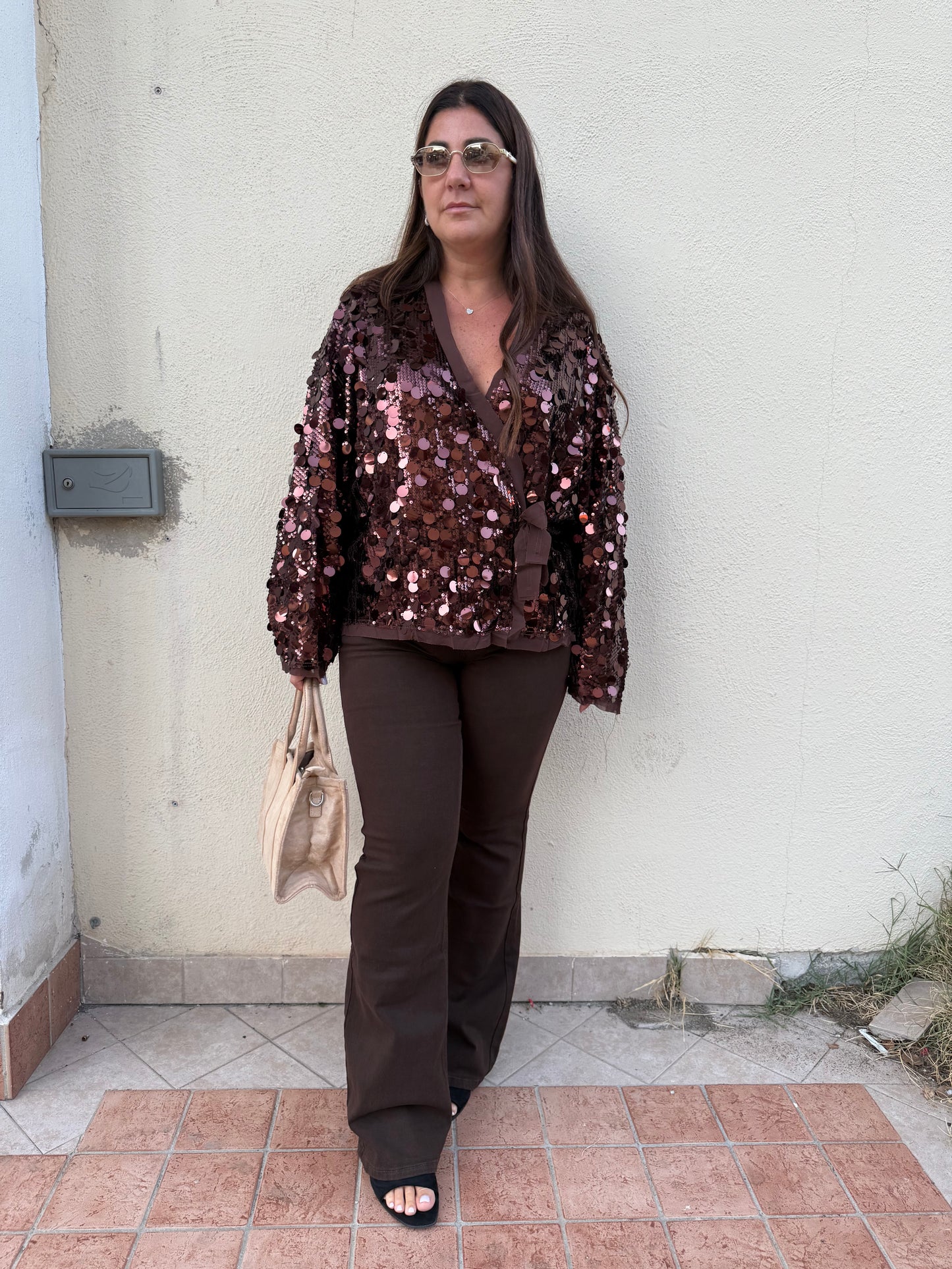 Jeans zampa choco Kate