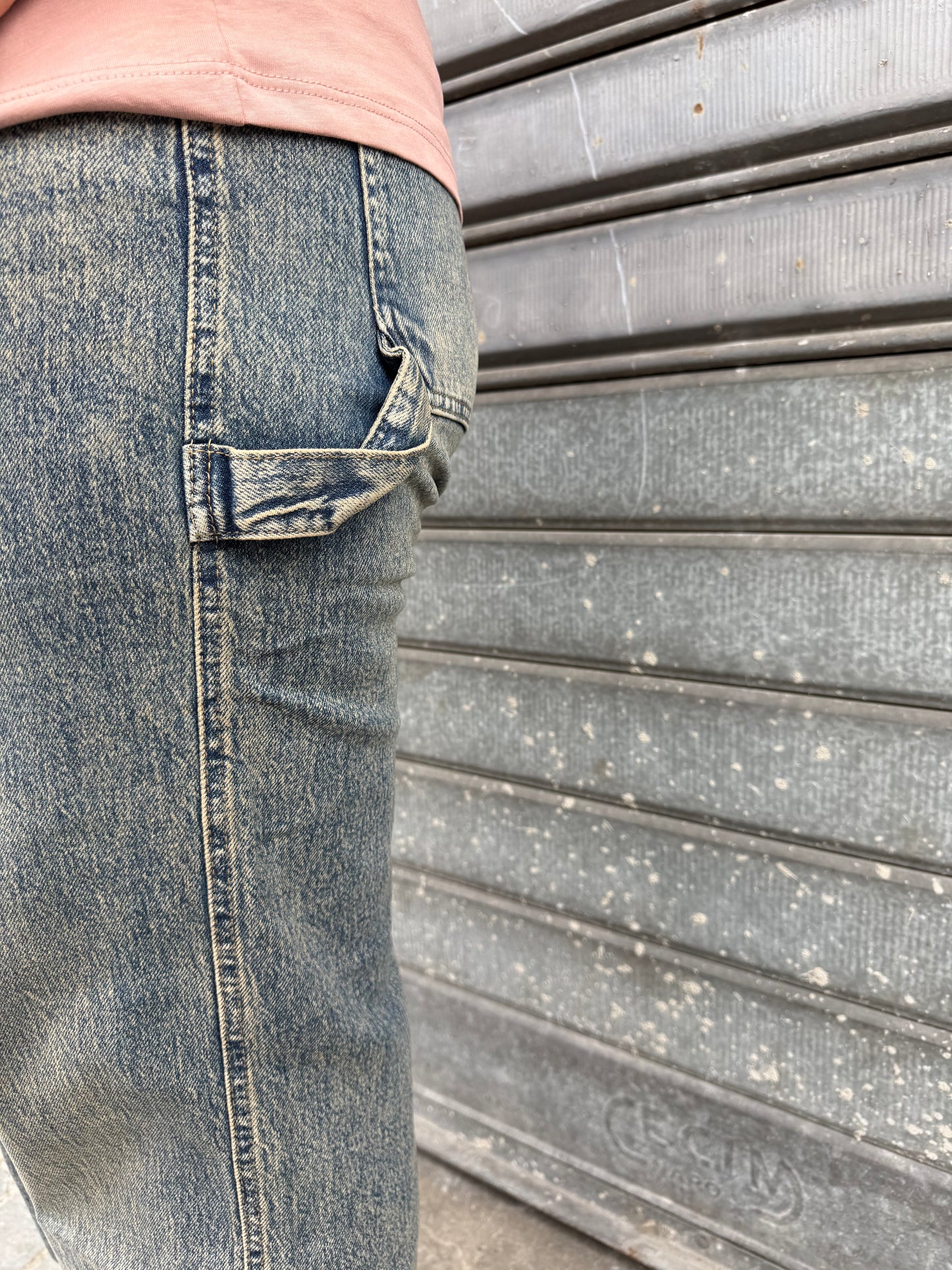 Jeans ballon sabbiato