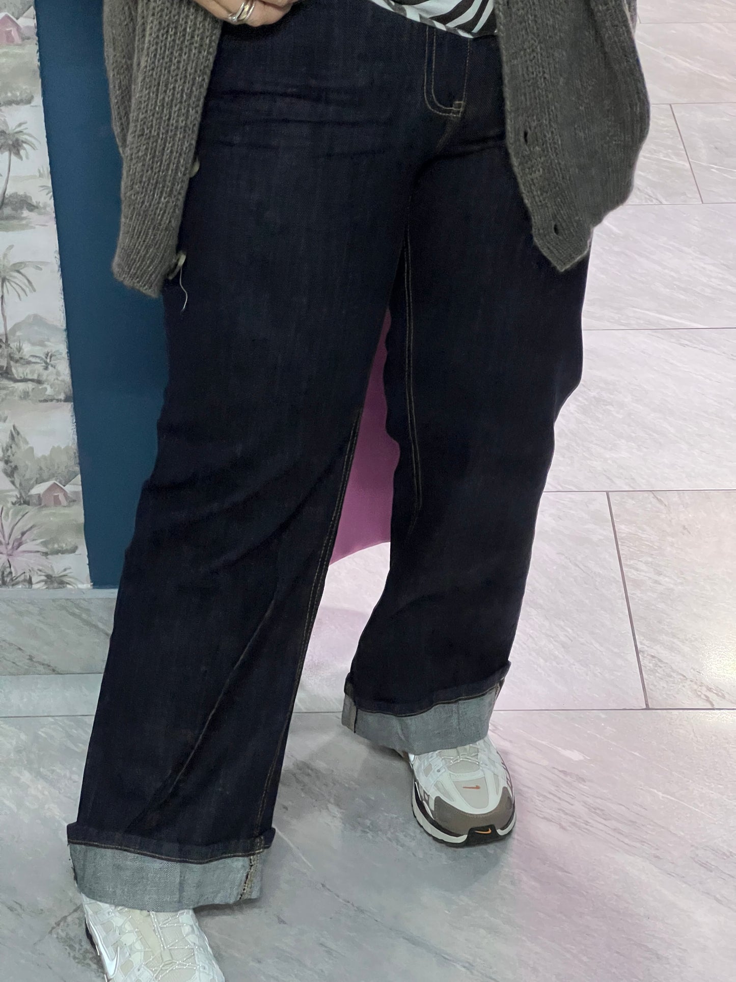 Jeans curvy pieghino