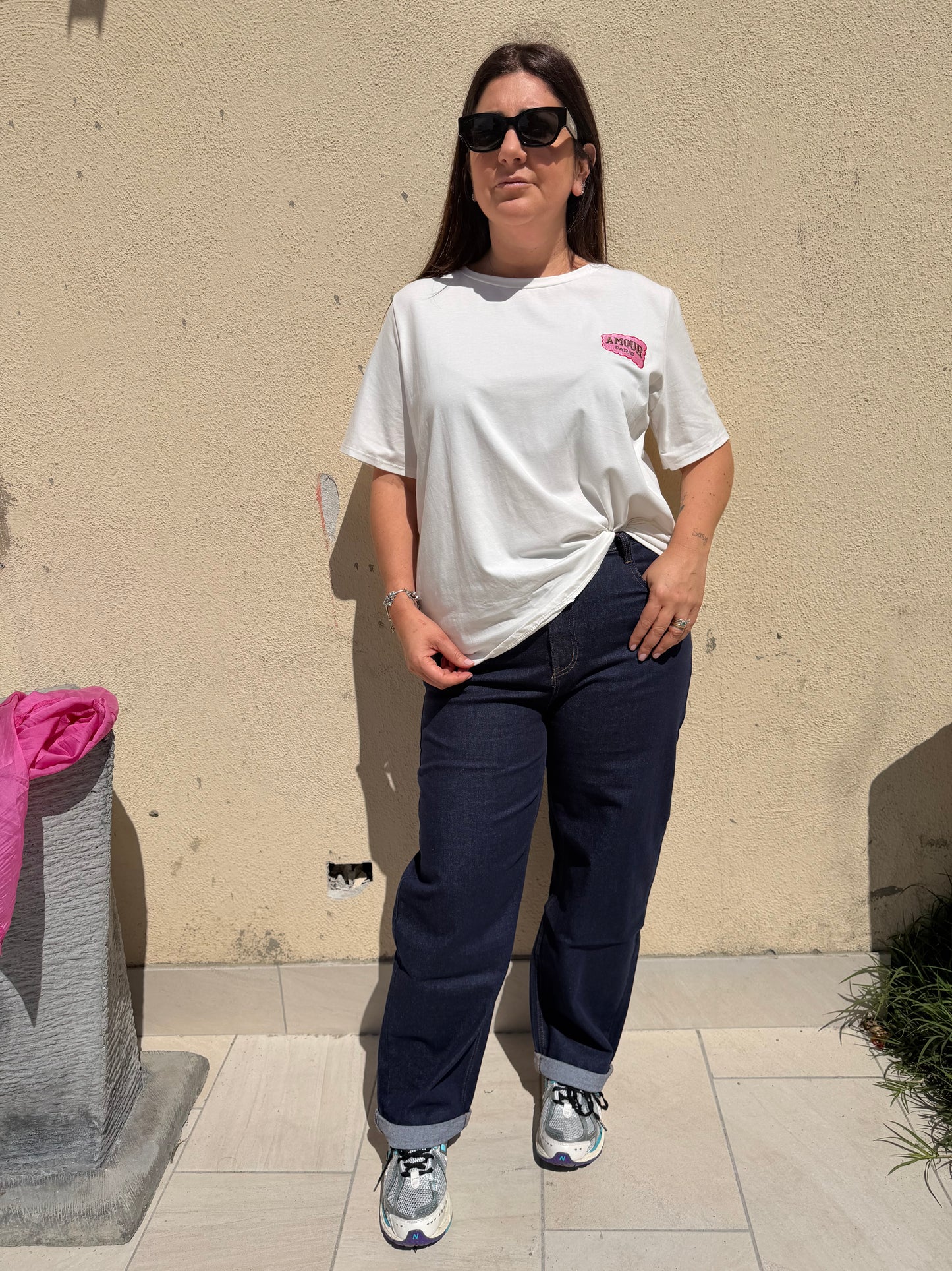 Jeans curvy pieghino