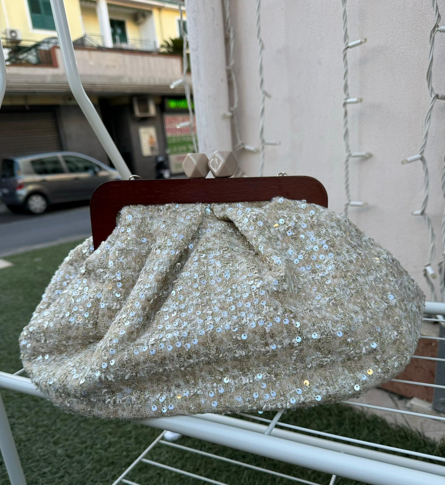 Maxi pochette paillettes