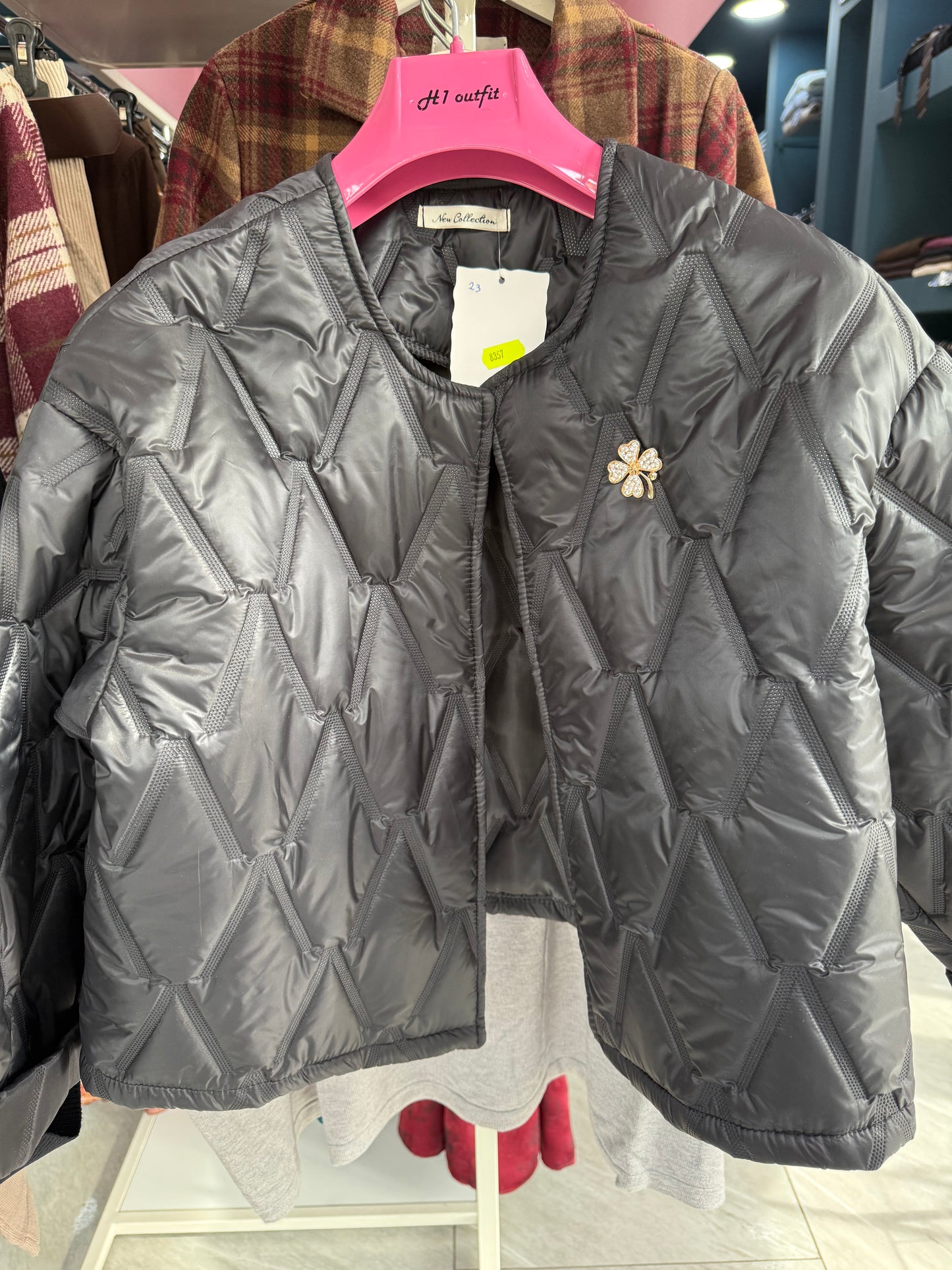 Piumino quadrifoglio