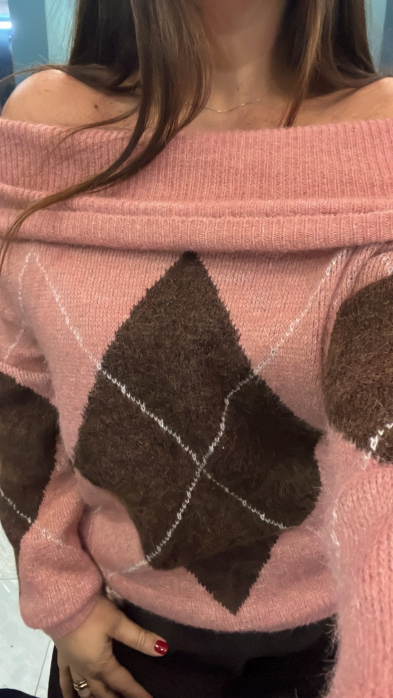 Maglione scollo a barca Ramos