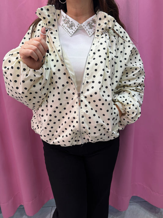 Giubbotto curvy pois