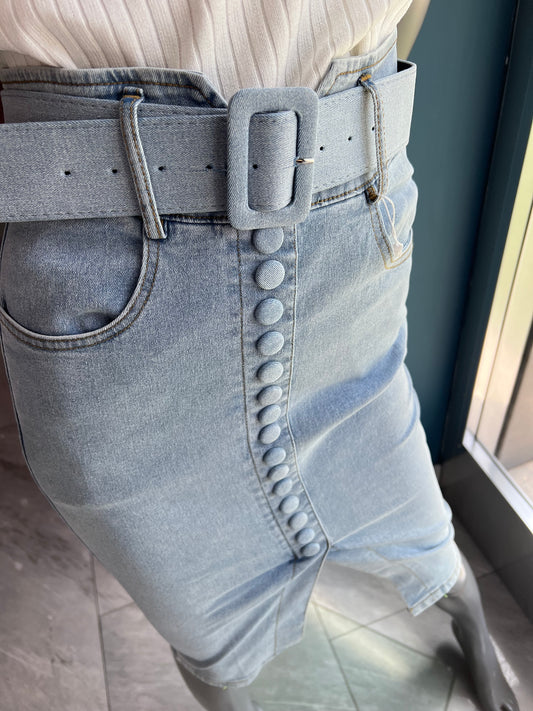 Gonna tubino in jeans