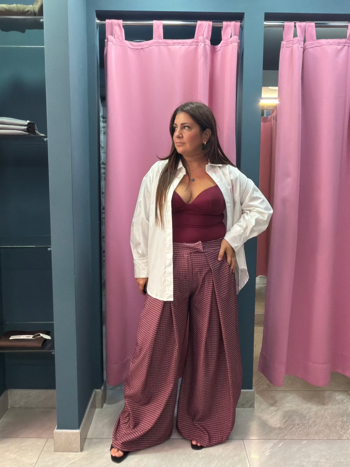Pantalone quadrettato