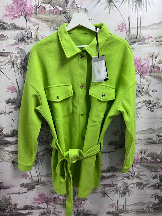 Camicia pile verde