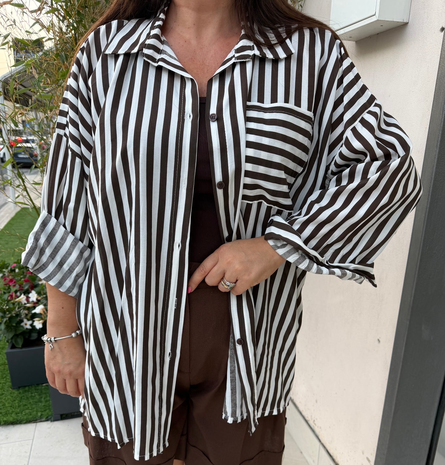Camicia riga curvy