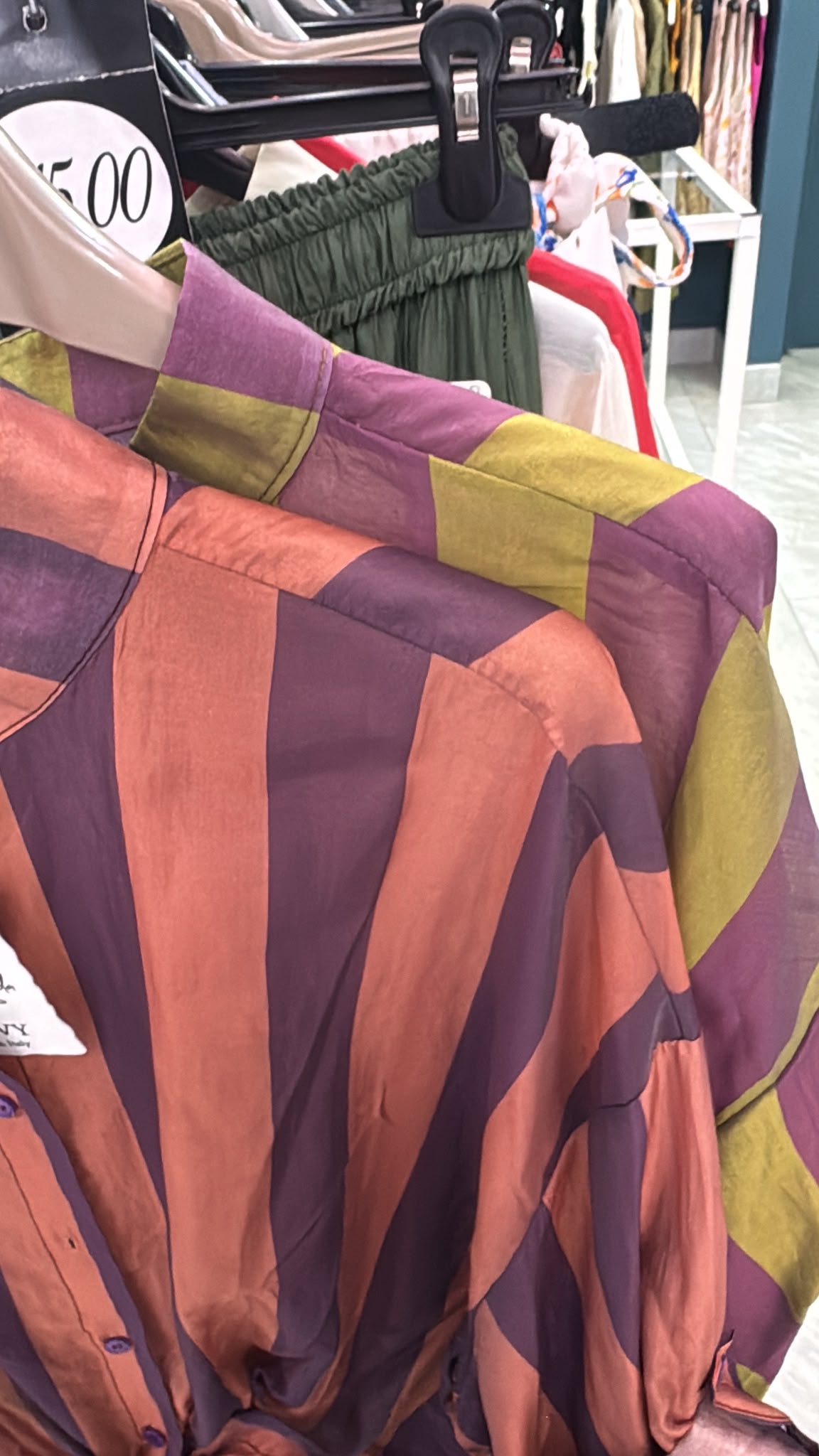 Camicia rigata curvy