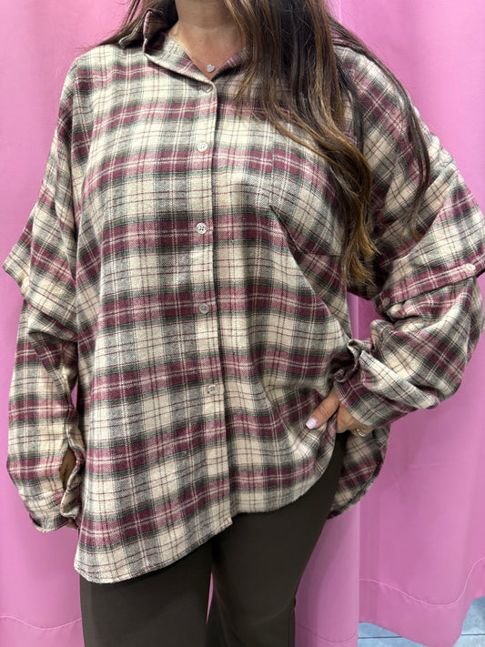 Camicia manicotti over