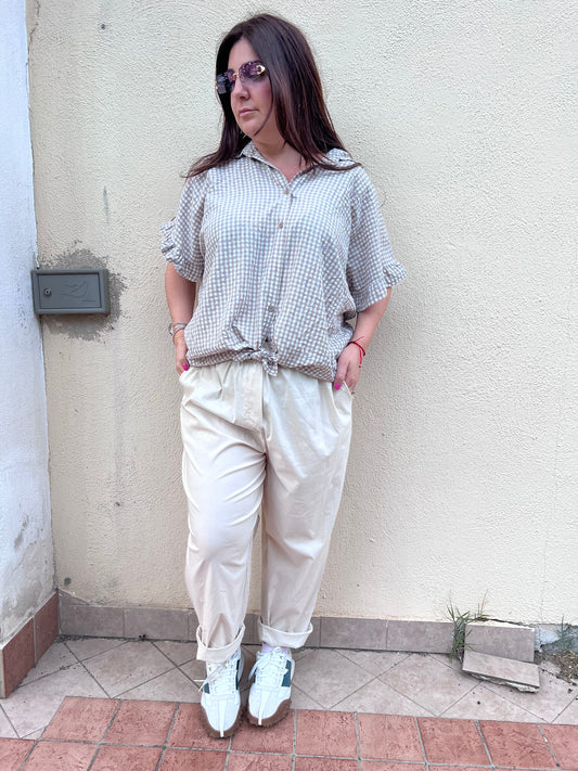 Camicia curvy quadretti