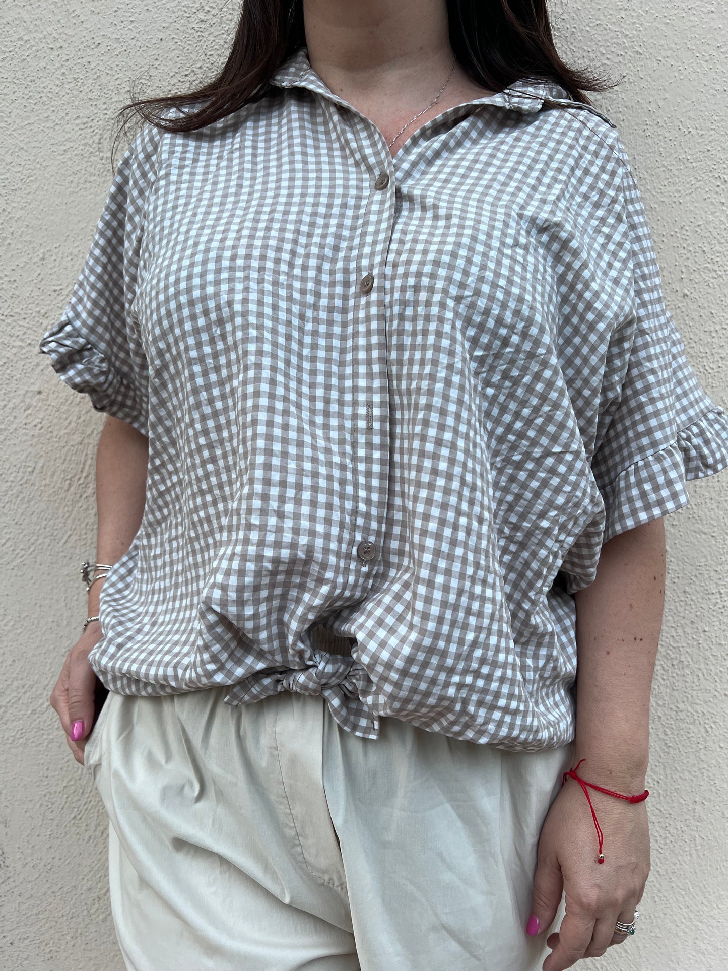 Camicia curvy quadretti